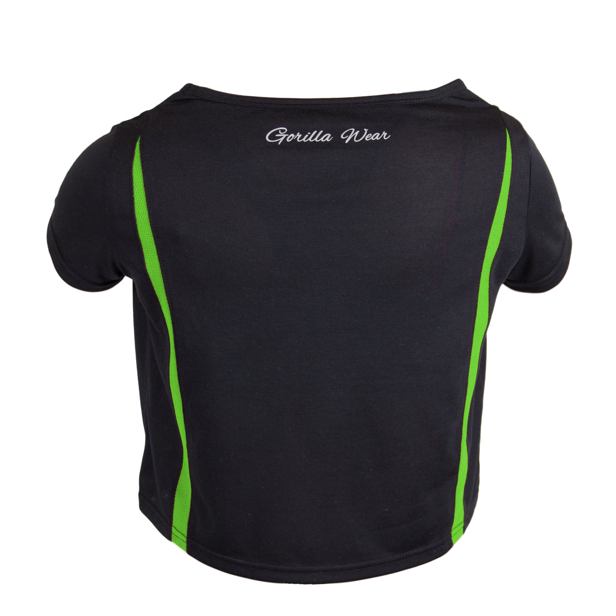 Gorilla Wear Columbia Crop Top, black/neon lime