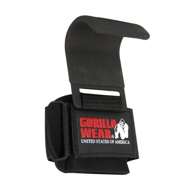 Gorilla Wear Weight Lifting Hooks, black