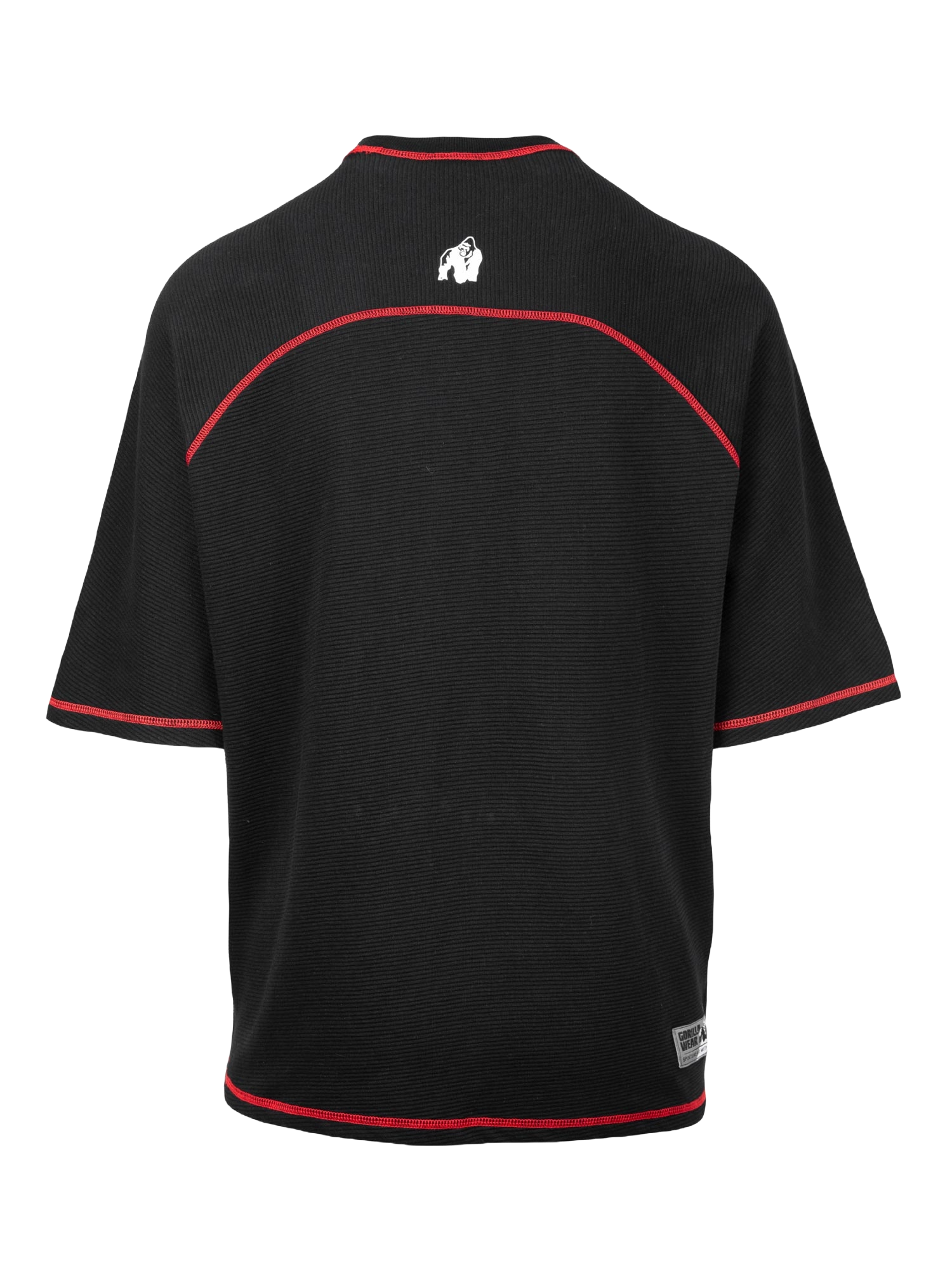 Gorilla Wear Finley Oversized T-Shirt, black/red