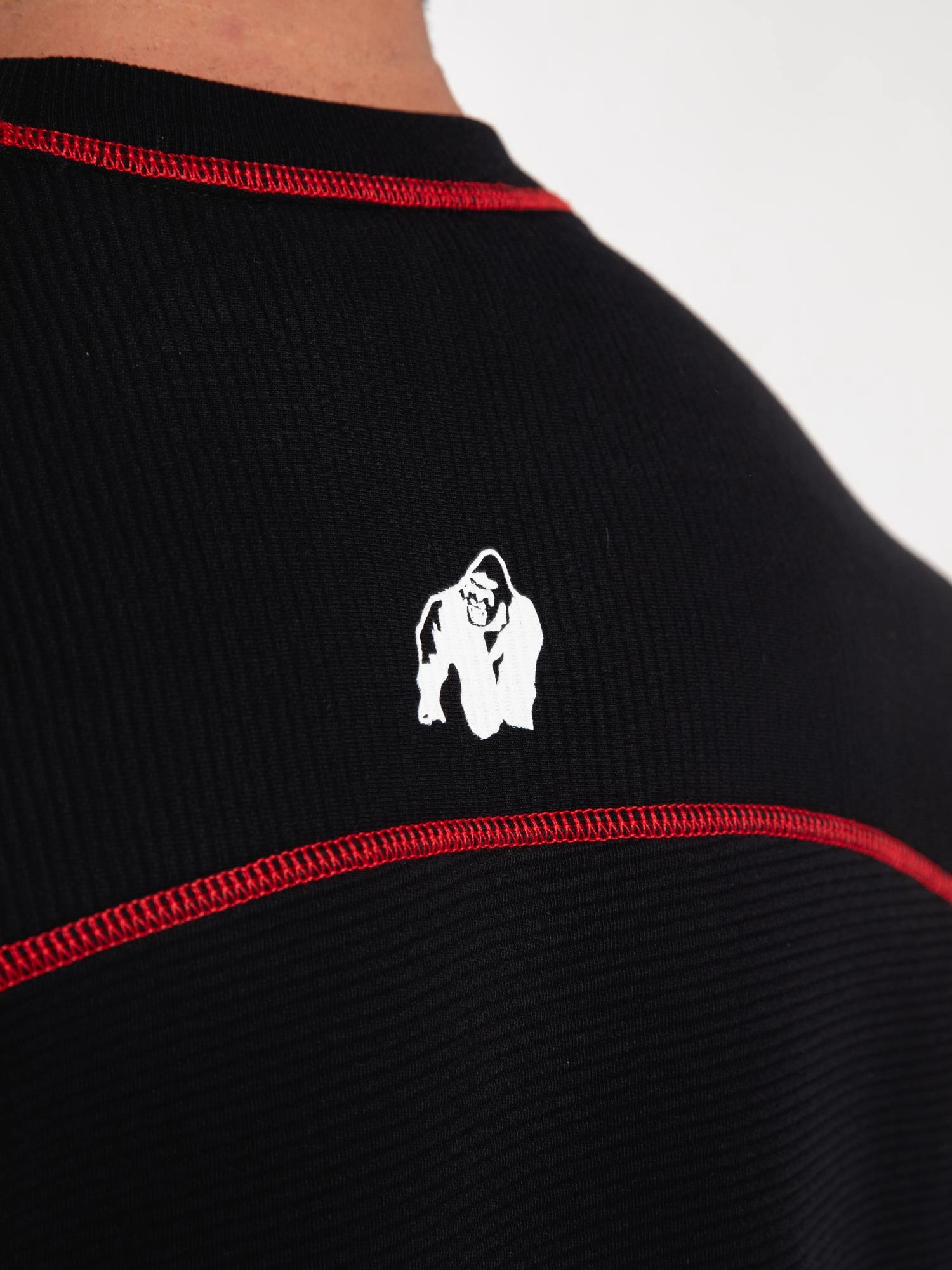 Gorilla Wear Finley Oversized T-Shirt, black/red