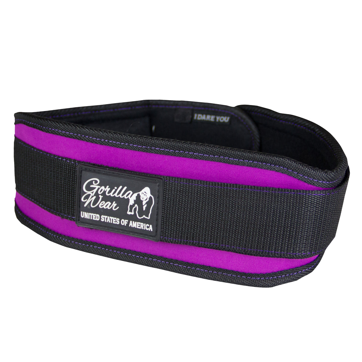 Gorilla Wear 4 Inch Women's Lifting Belt, black/purple
