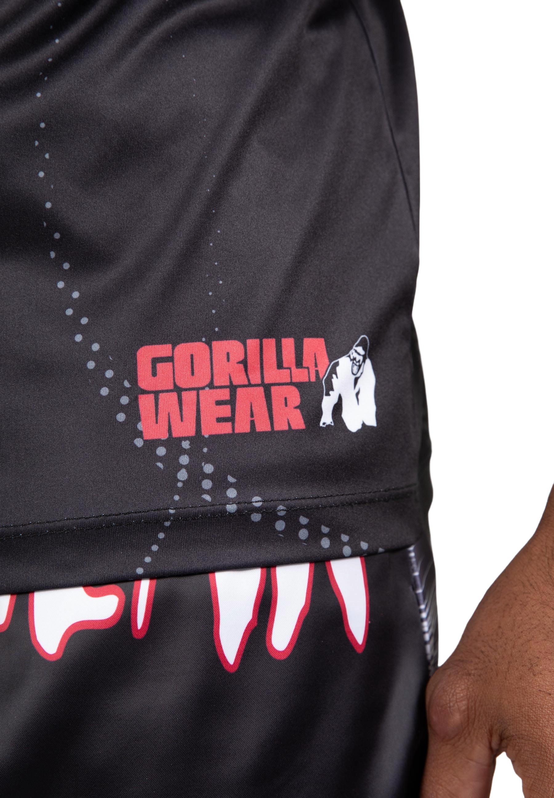 Gorilla Wear Clayton T-Shirt, black/red
