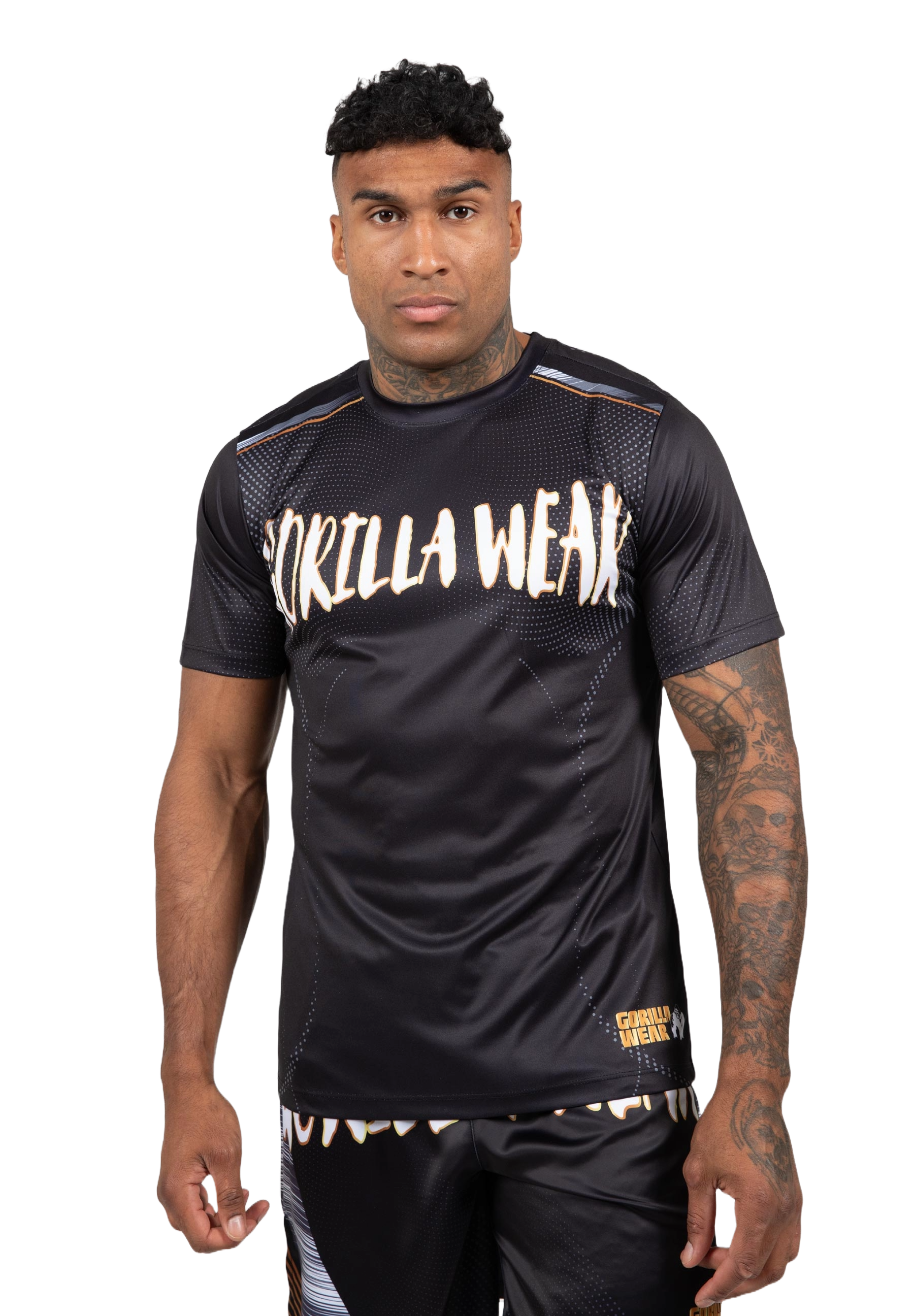 Gorilla Wear Clayton T-Shirt, black/gold