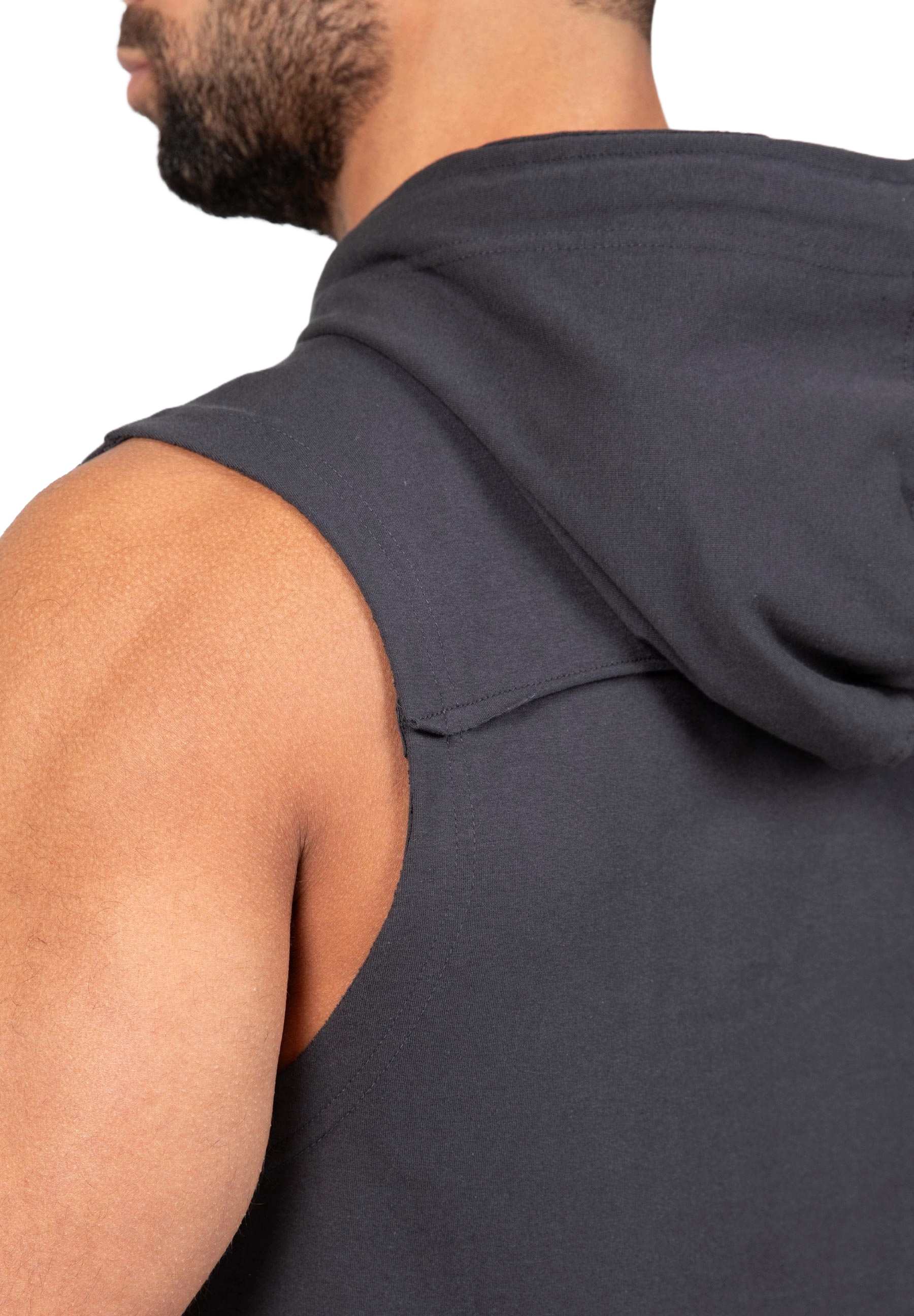 Gorilla Wear Chico S/L Hooded T-Shirt, dark grey