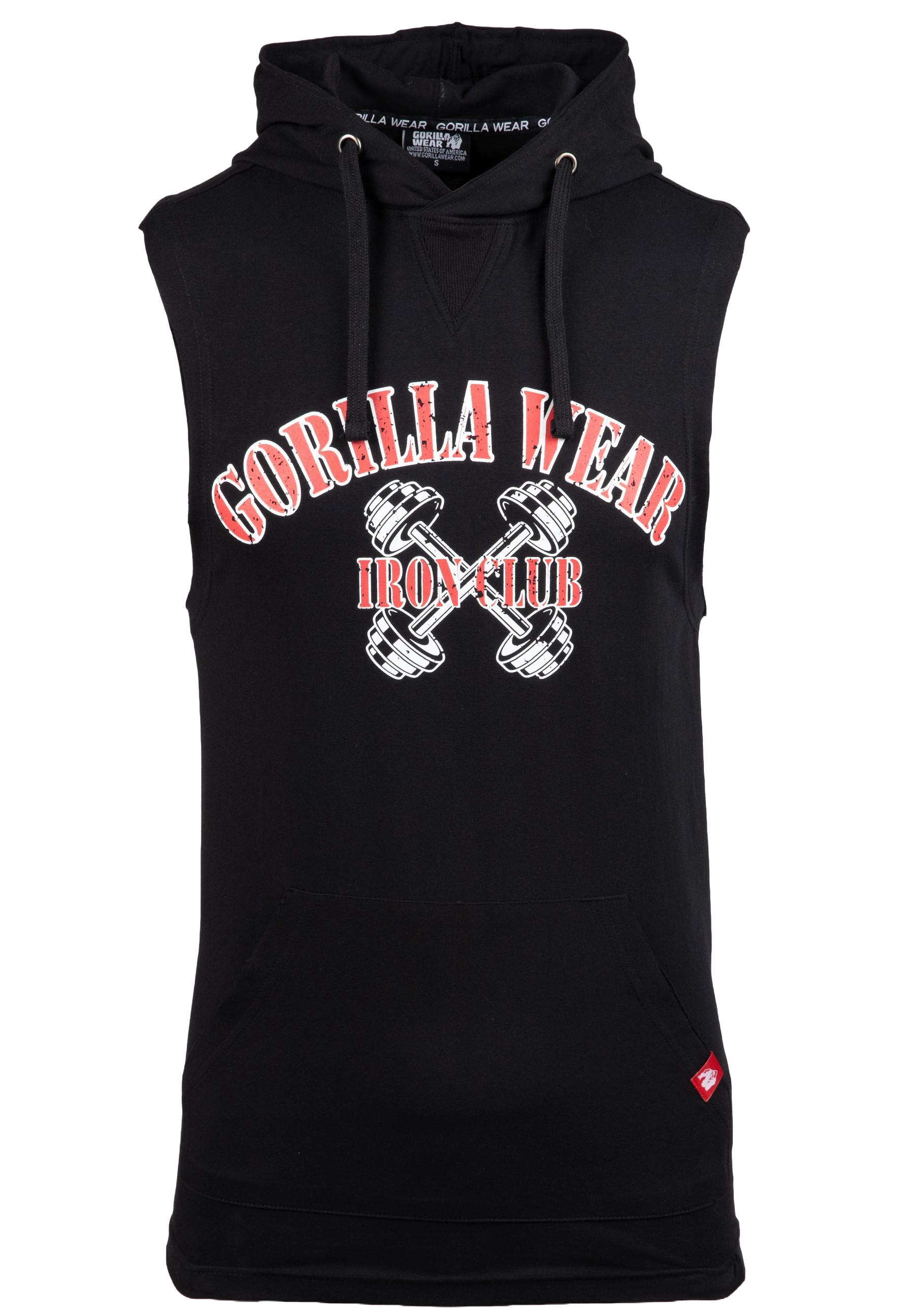 Gorilla Wear Chico S/L Hooded T-Shirt, black