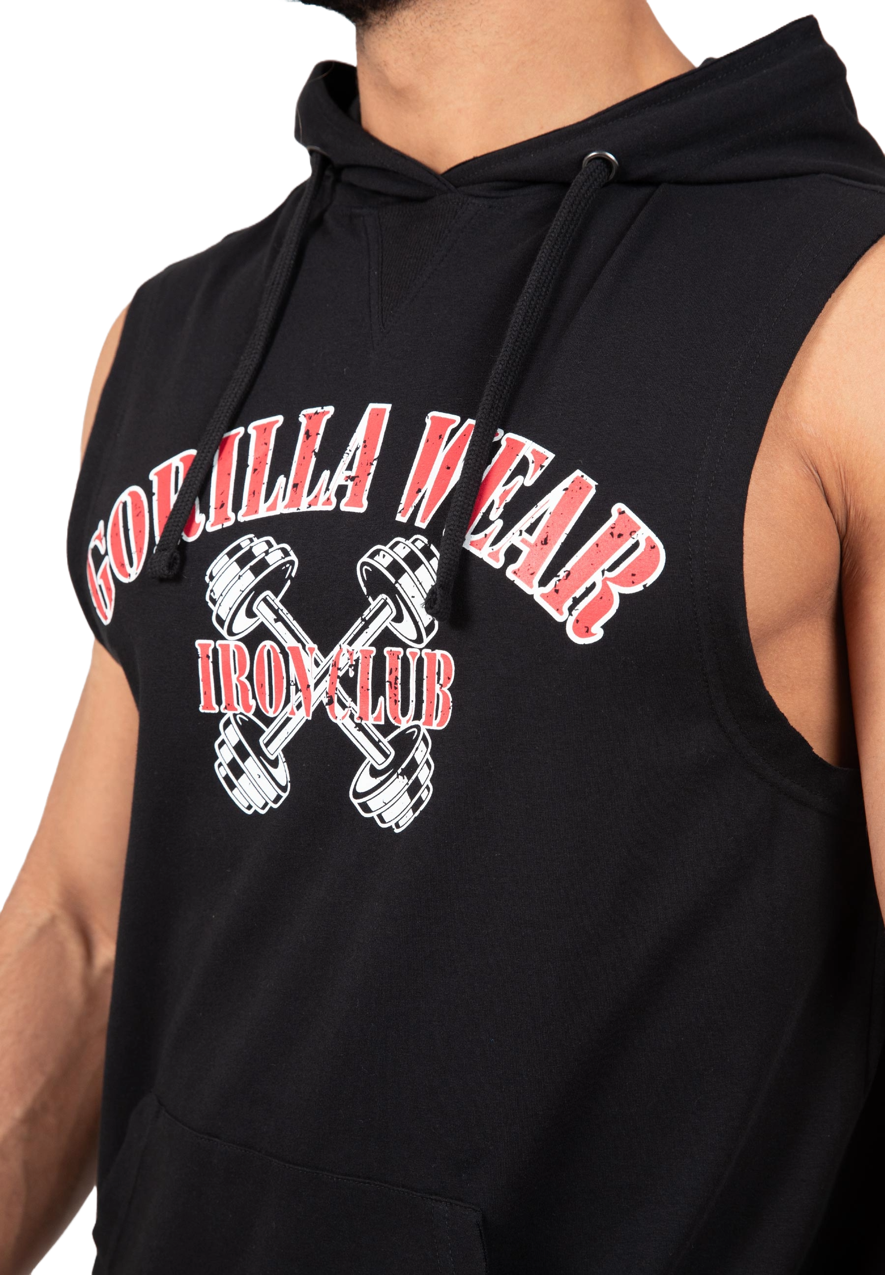 Gorilla Wear Chico S/L Hooded T-Shirt, black