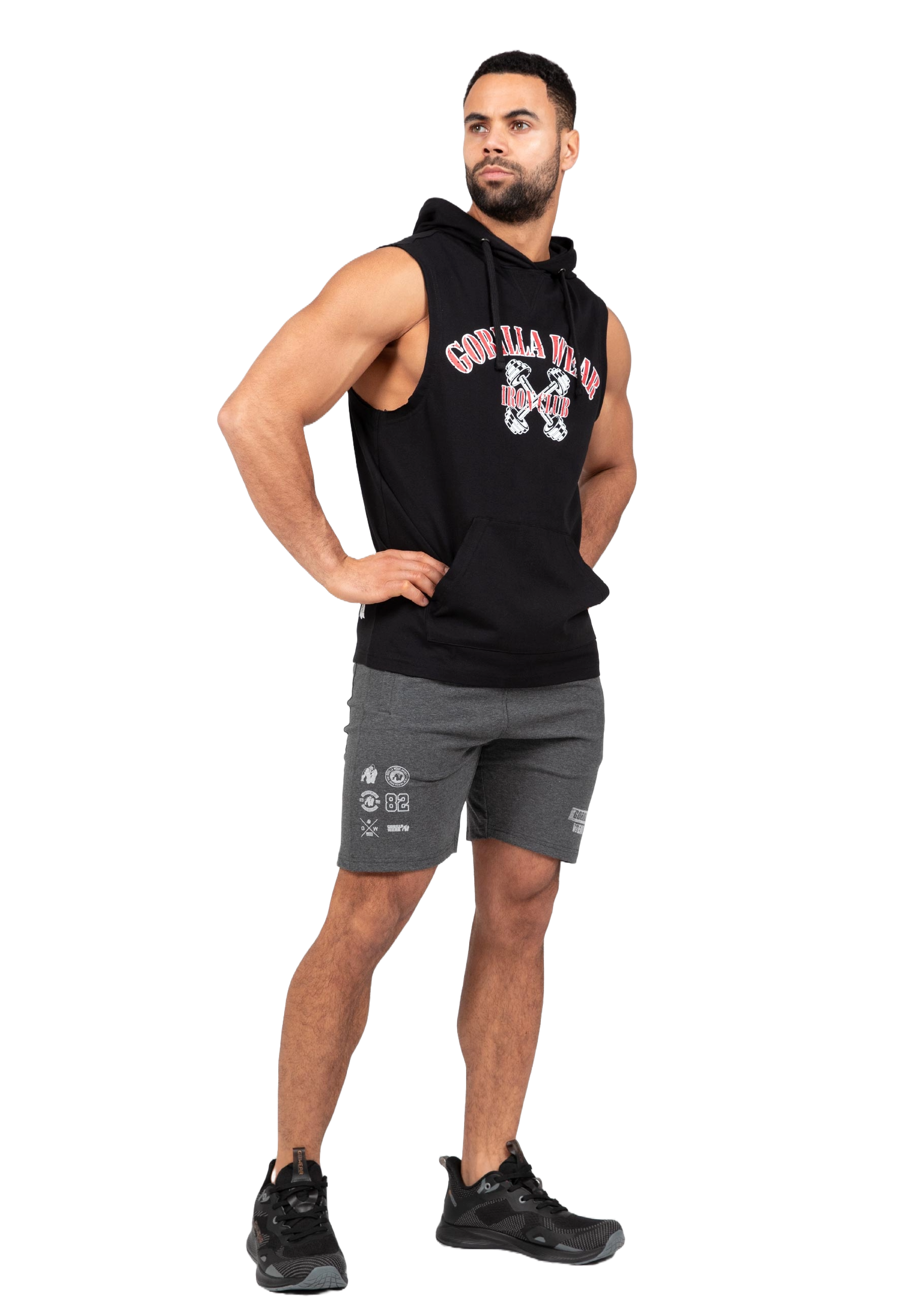 Gorilla Wear Chico S/L Hooded T-Shirt, black