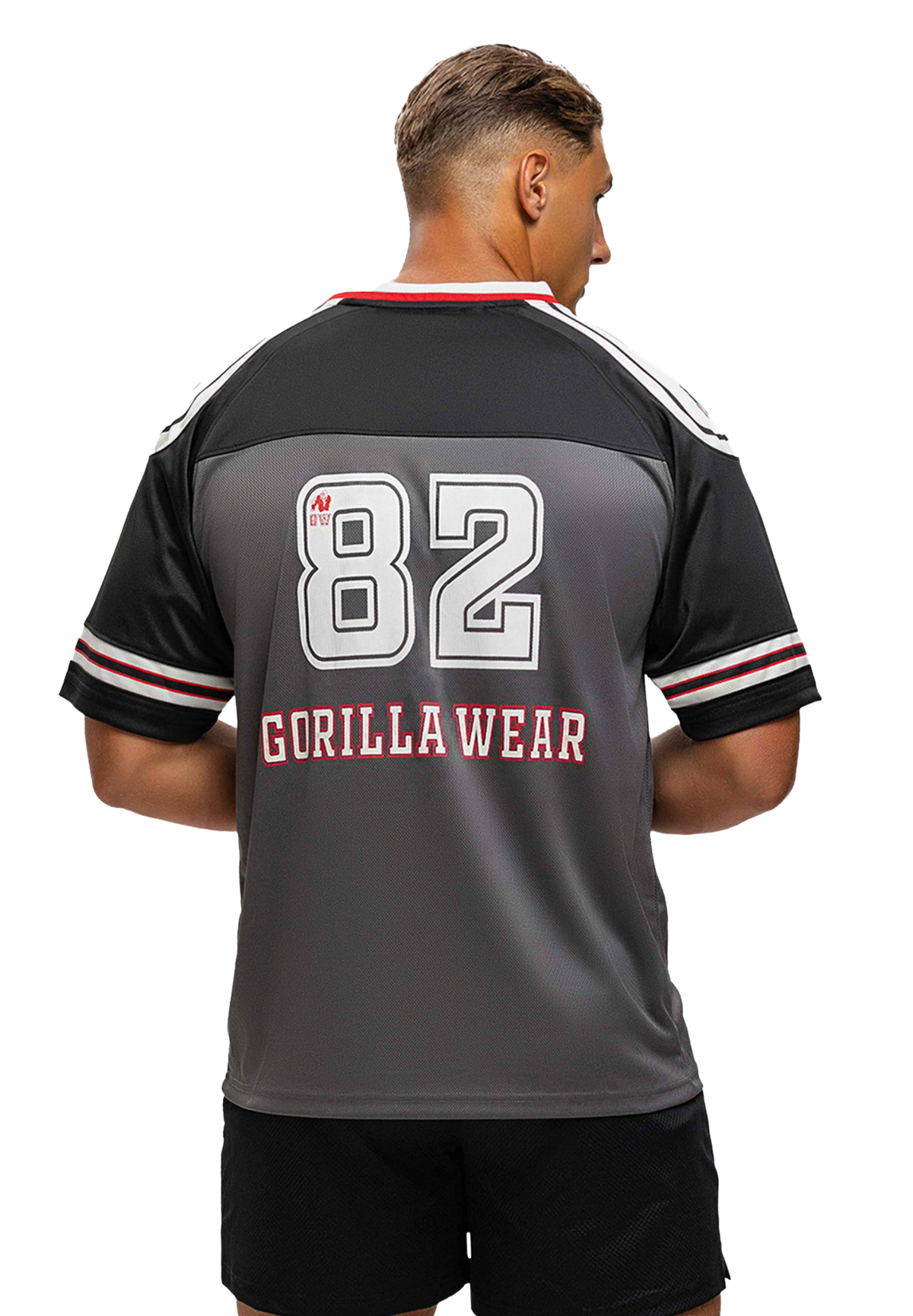 Gorilla Wear Tyler Football Jersey, black/white