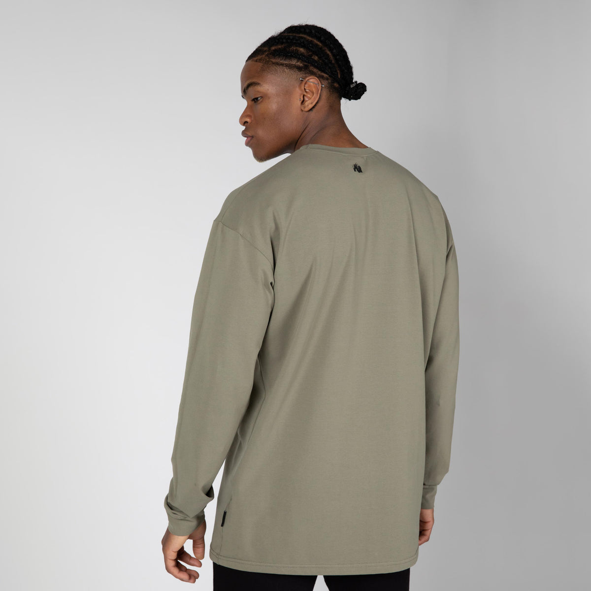 Gorilla Wear Boise Oversized Long Sleeve, army green