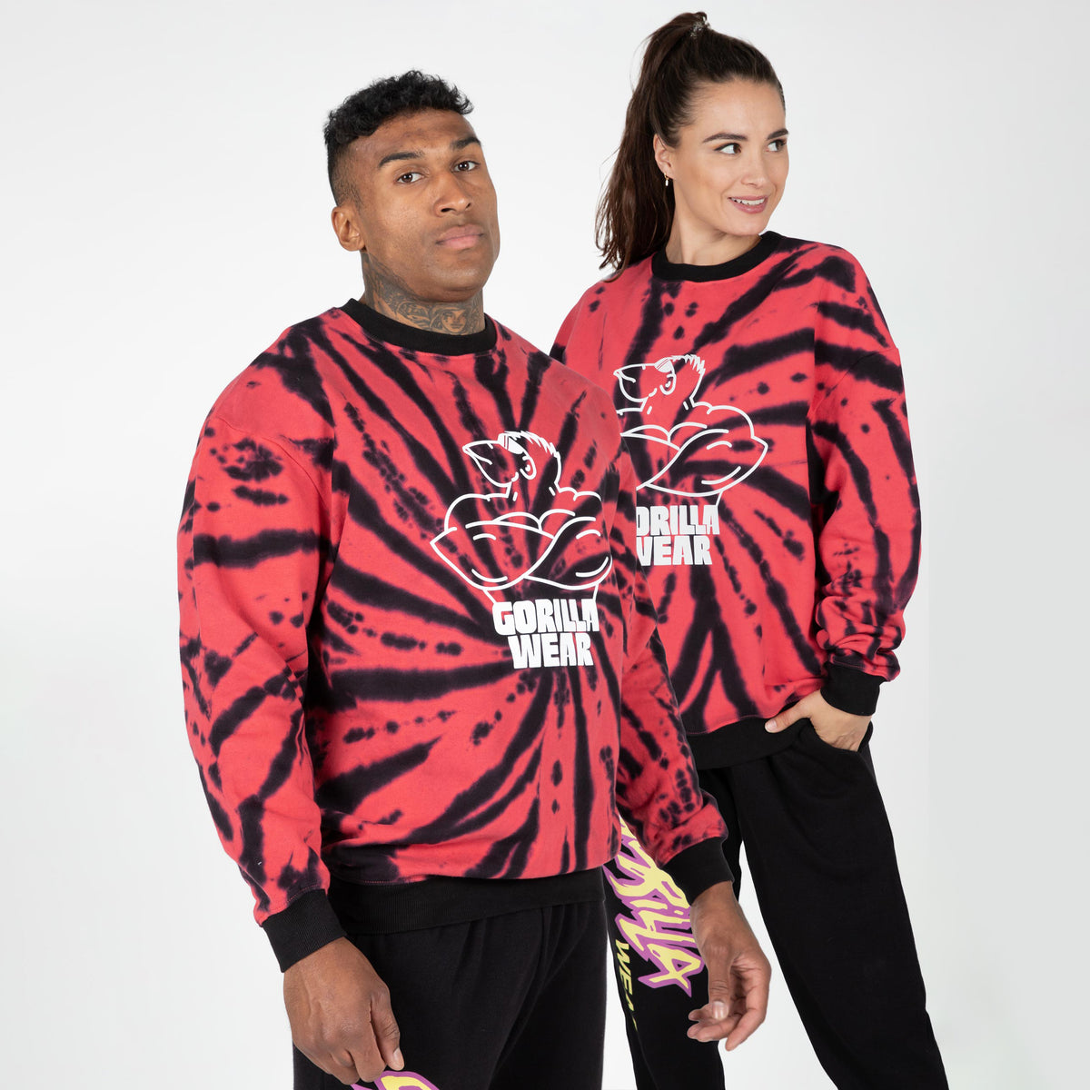 Gorilla Wear Legacy Oversized Sweatshirt, red/black