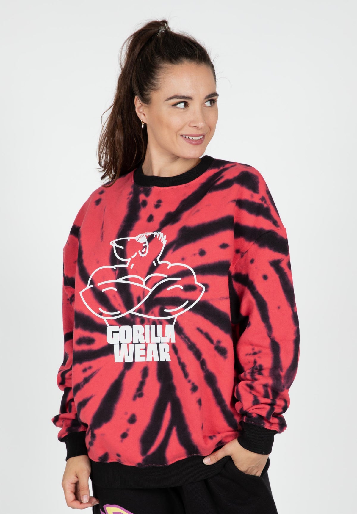Gorilla Wear Legacy Oversized Sweatshirt, red/black
