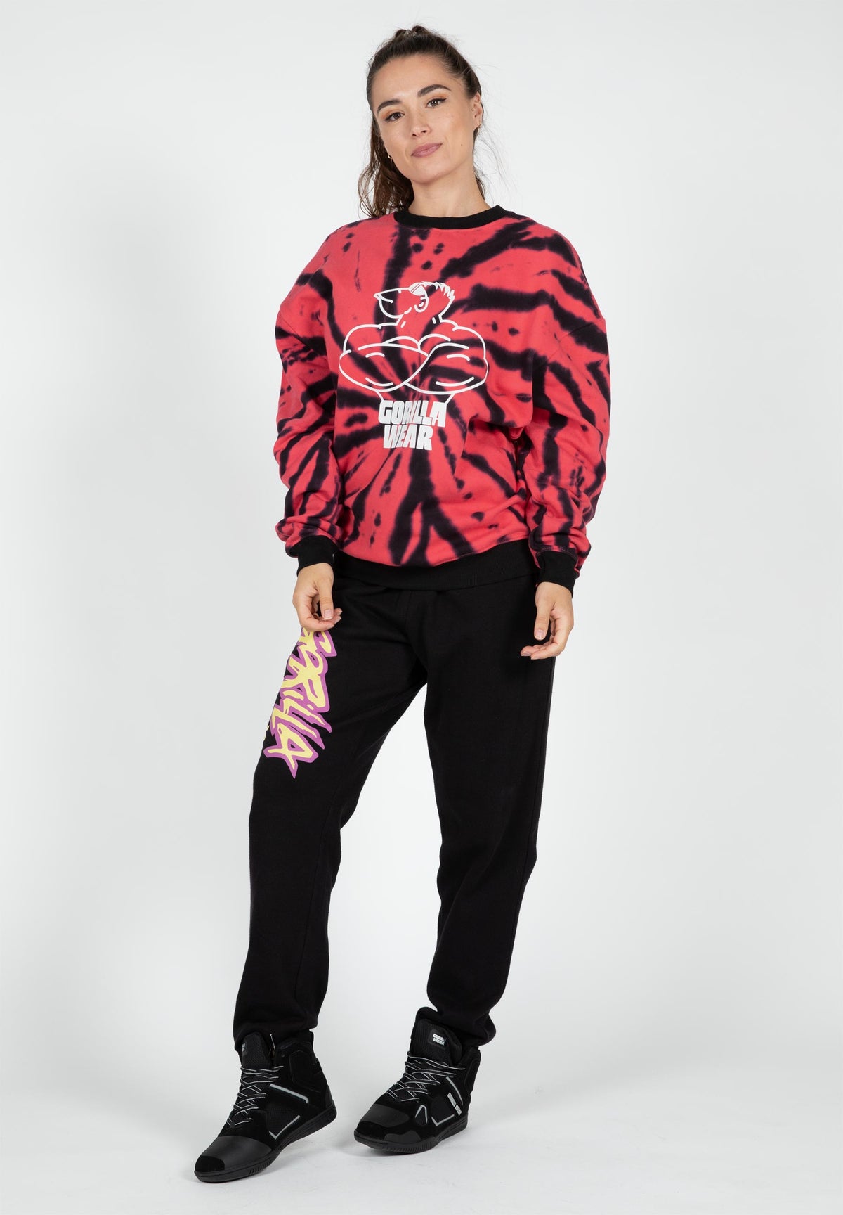 Gorilla Wear Legacy Oversized Sweatshirt, red/black
