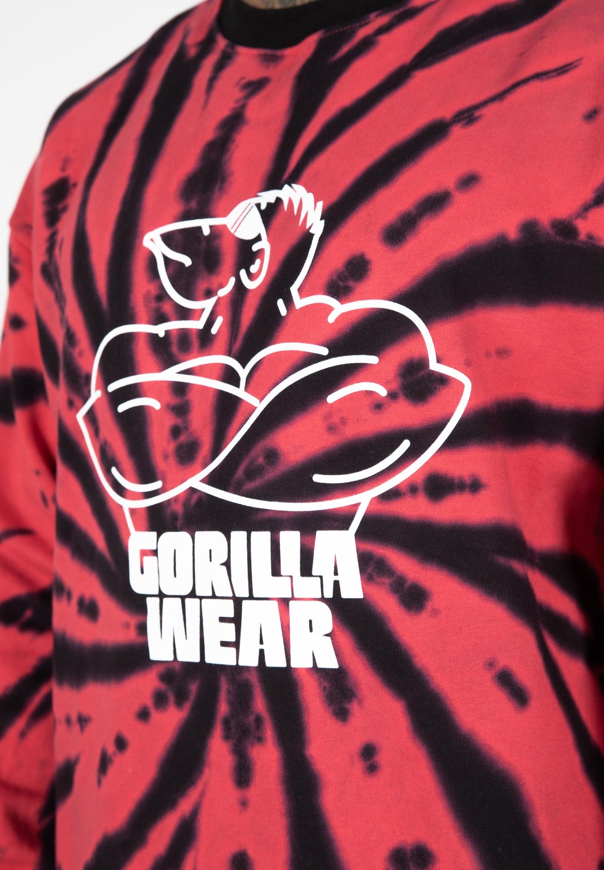 Gorilla Wear Legacy Oversized Sweatshirt, red/black