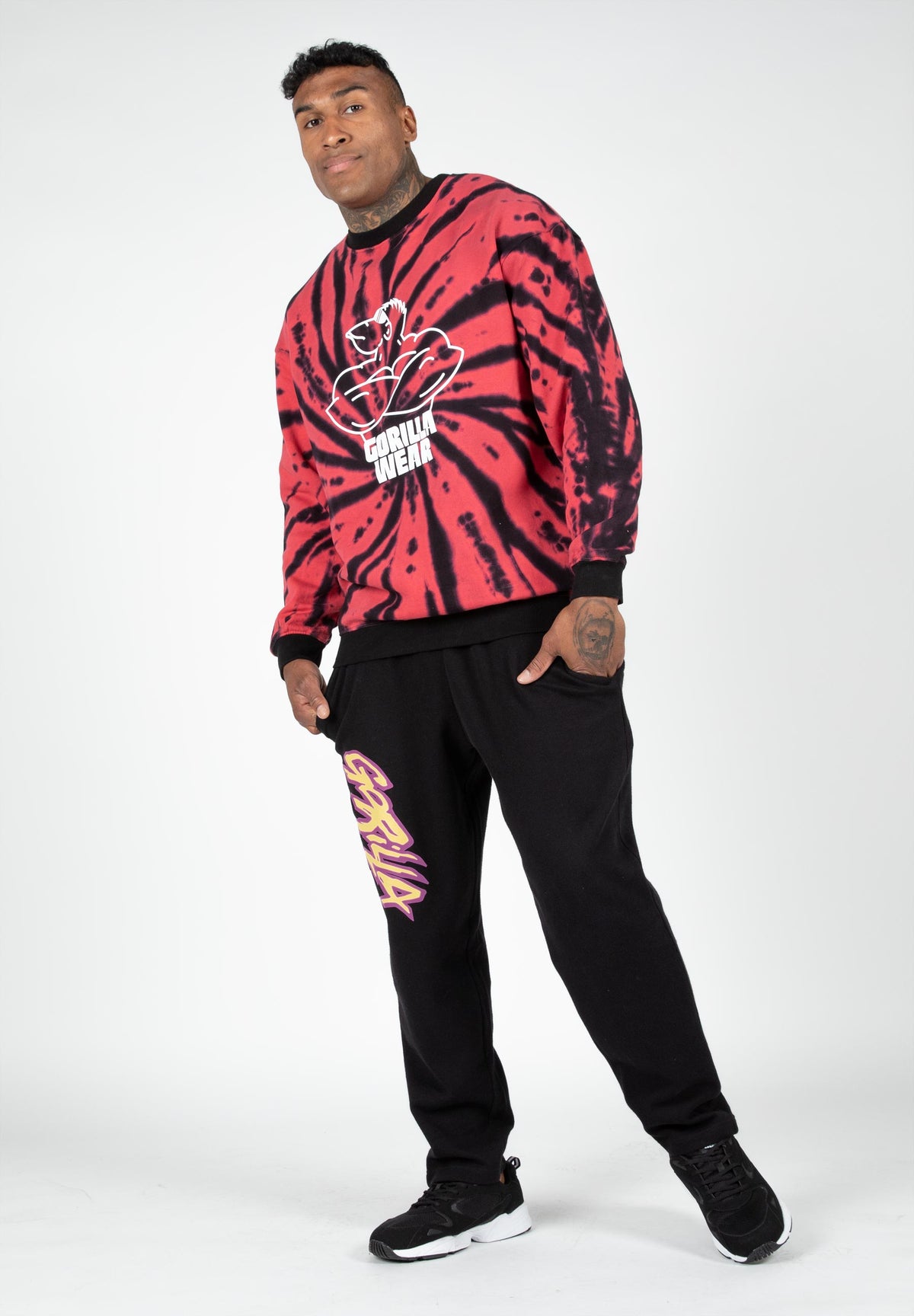 Gorilla Wear Legacy Oversized Sweatshirt, red/black