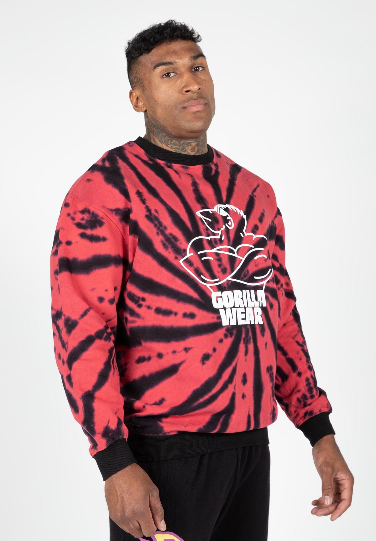 Gorilla Wear Legacy Oversized Sweatshirt, red/black