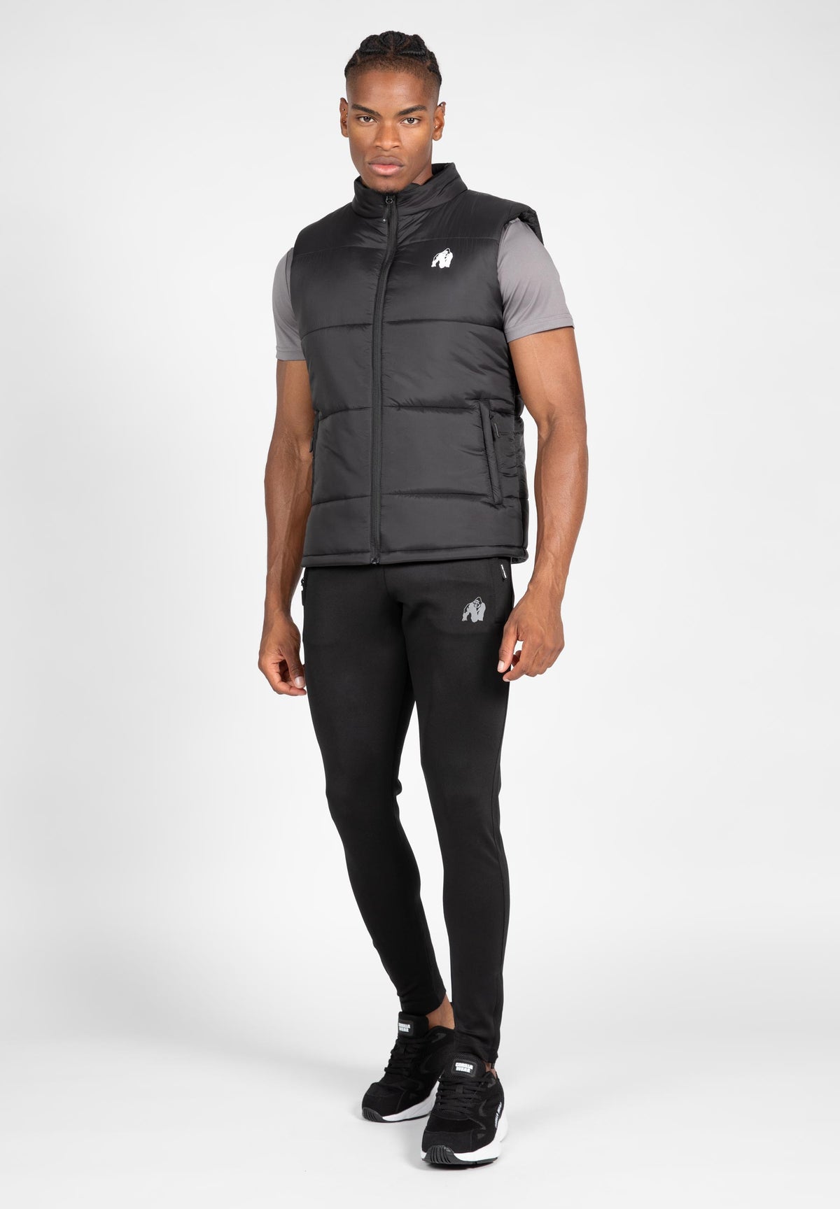 Gorilla Wear Irvine Puffer Vest, black