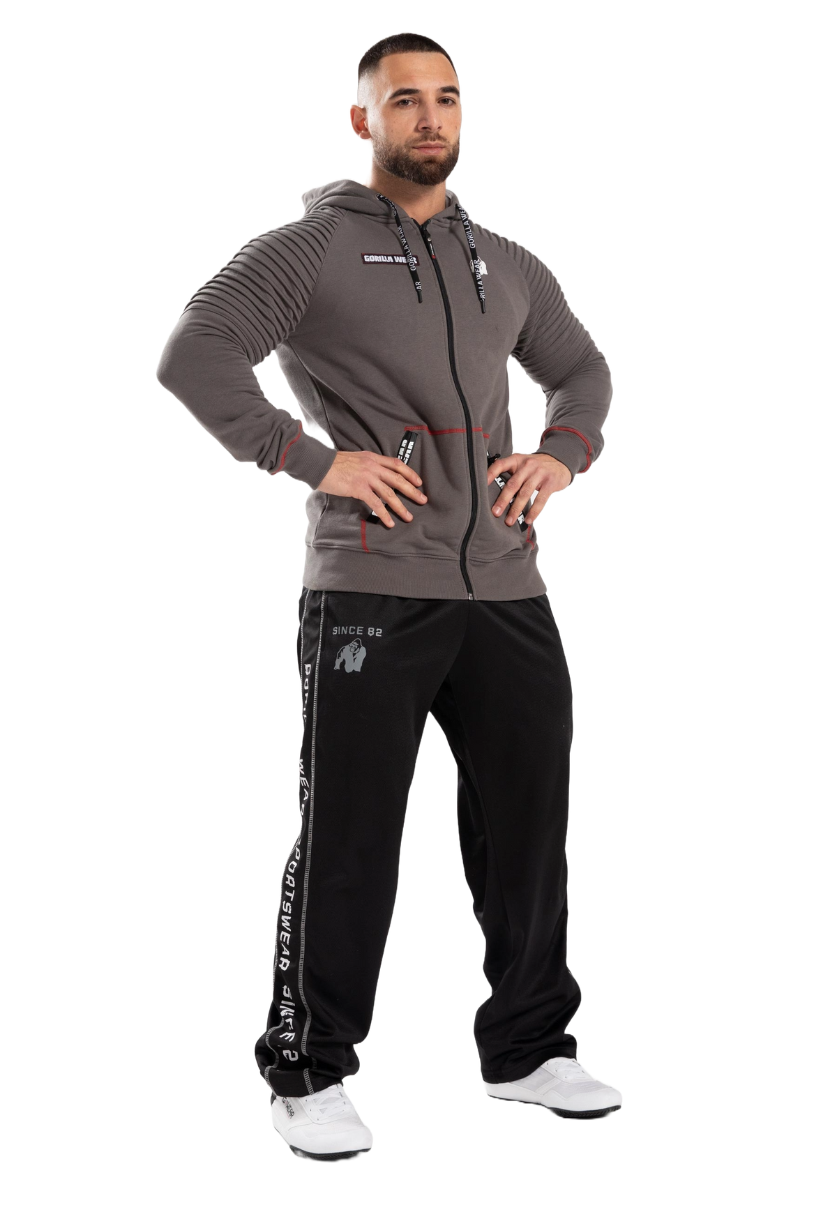 Gorilla Wear Georgia Zipped Hoodie, grey