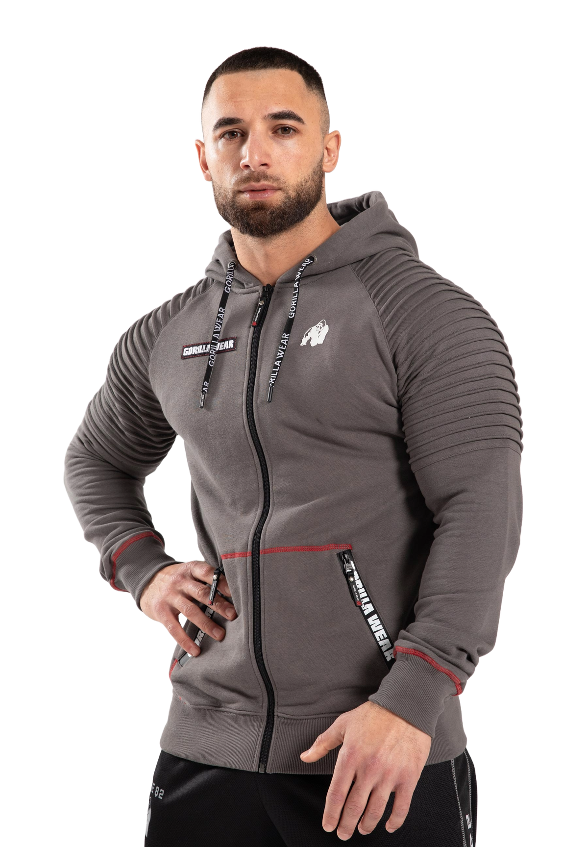 Gorilla Wear Georgia Zipped Hoodie, grey