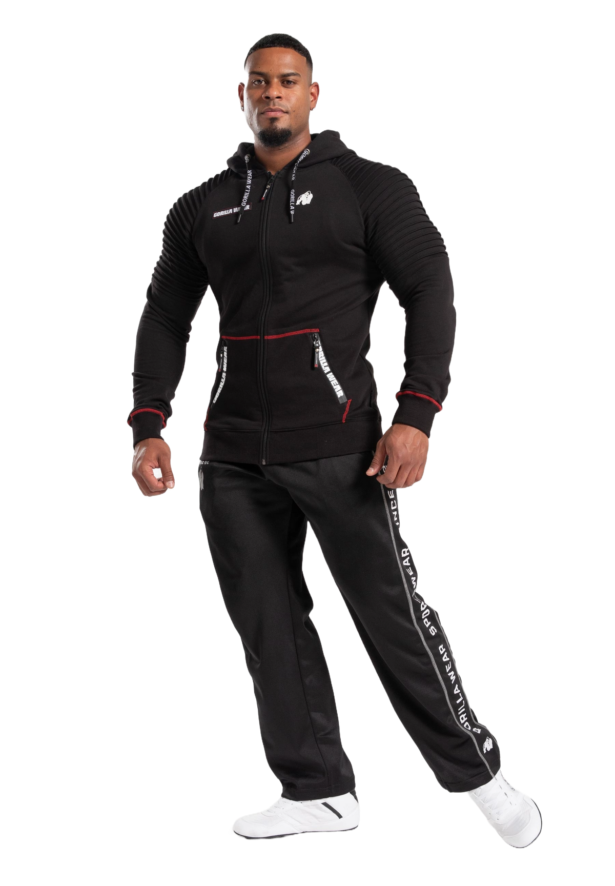 Gorilla Wear Georgia Zipped Hoodie, black