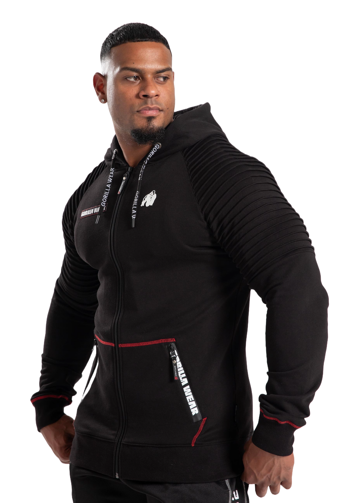 Gorilla Wear Georgia Zipped Hoodie, black