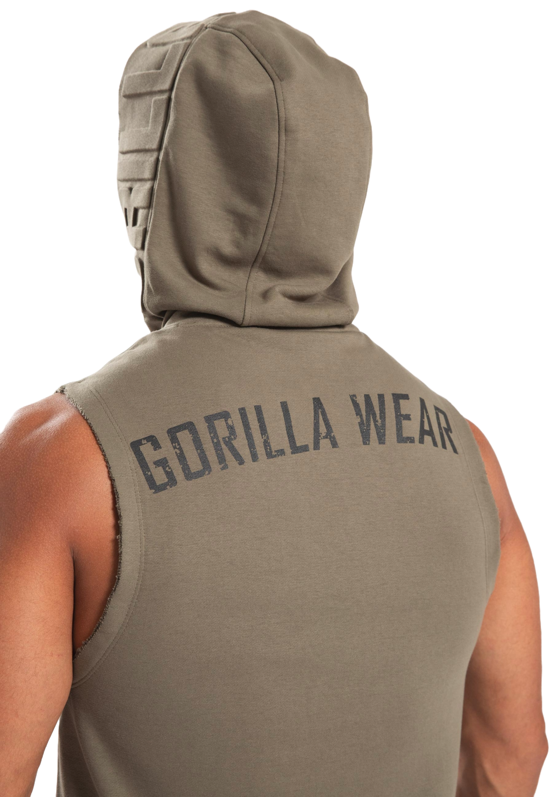 Gorilla Wear Marshall Sleeveless Hoodie, army green