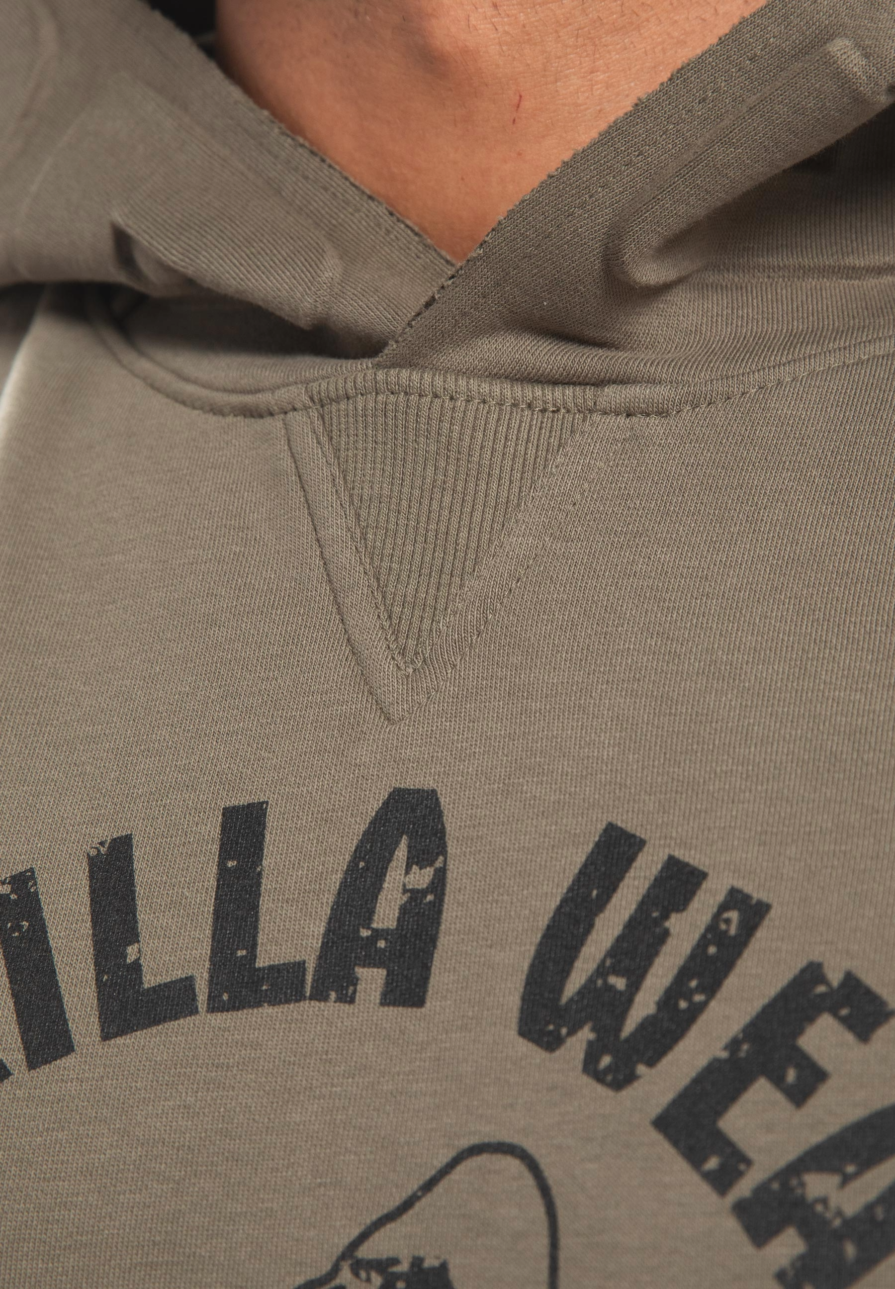 Gorilla Wear Marshall Sleeveless Hoodie, army green