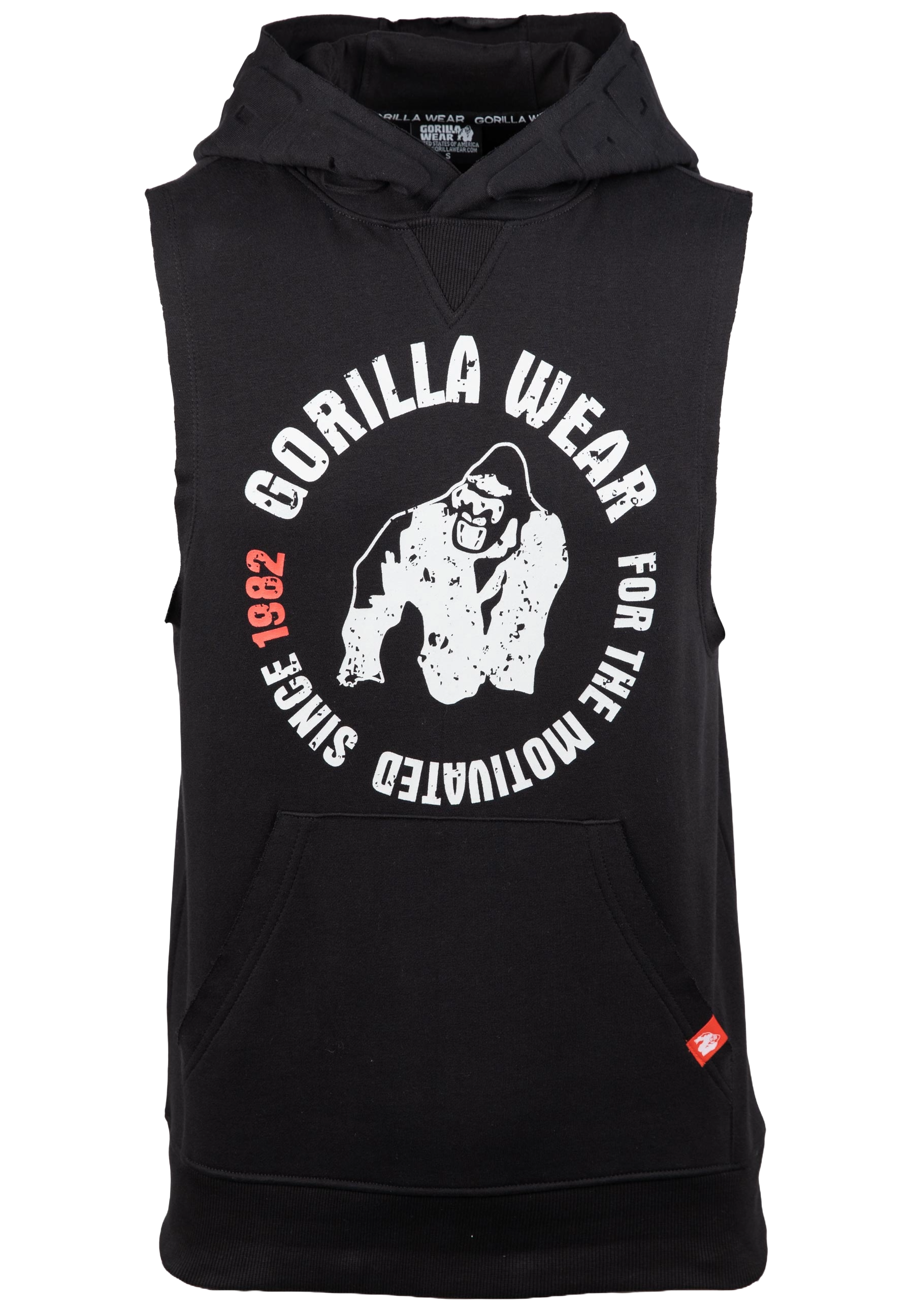 Gorilla Wear Marshall Sleeveless Hoodie, black