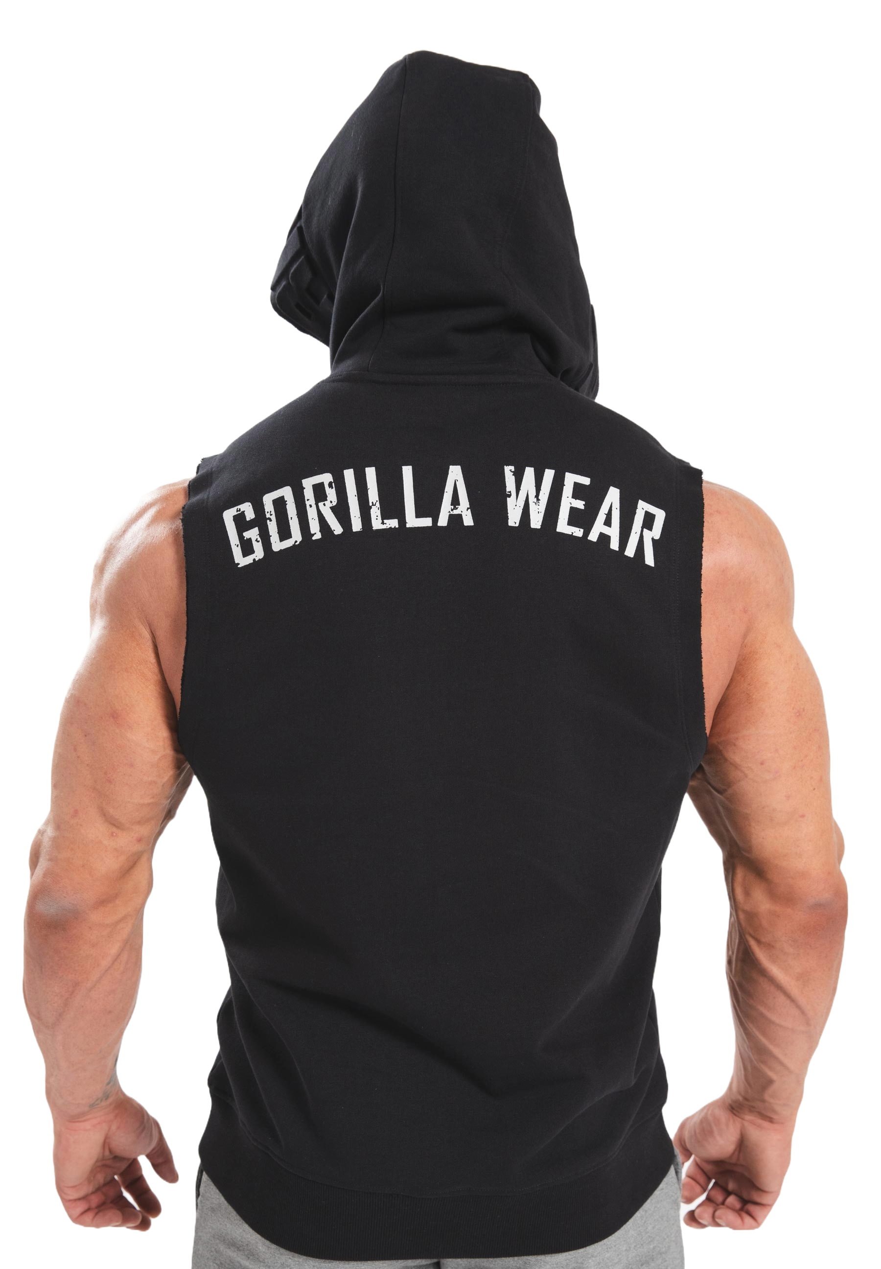 Gorilla Wear Marshall Sleeveless Hoodie, black