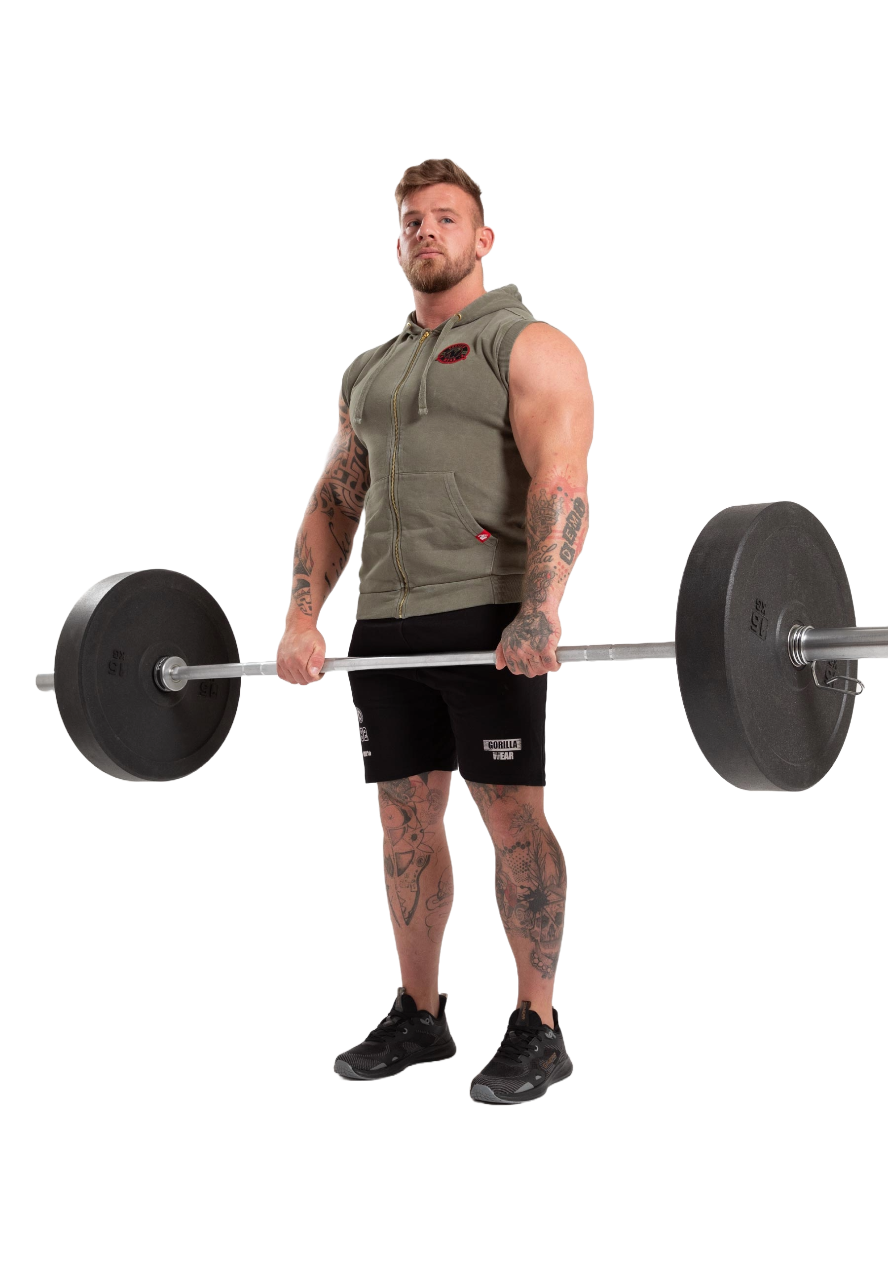 Gorilla Wear Silverdale Sleeveless Hoodie, army green