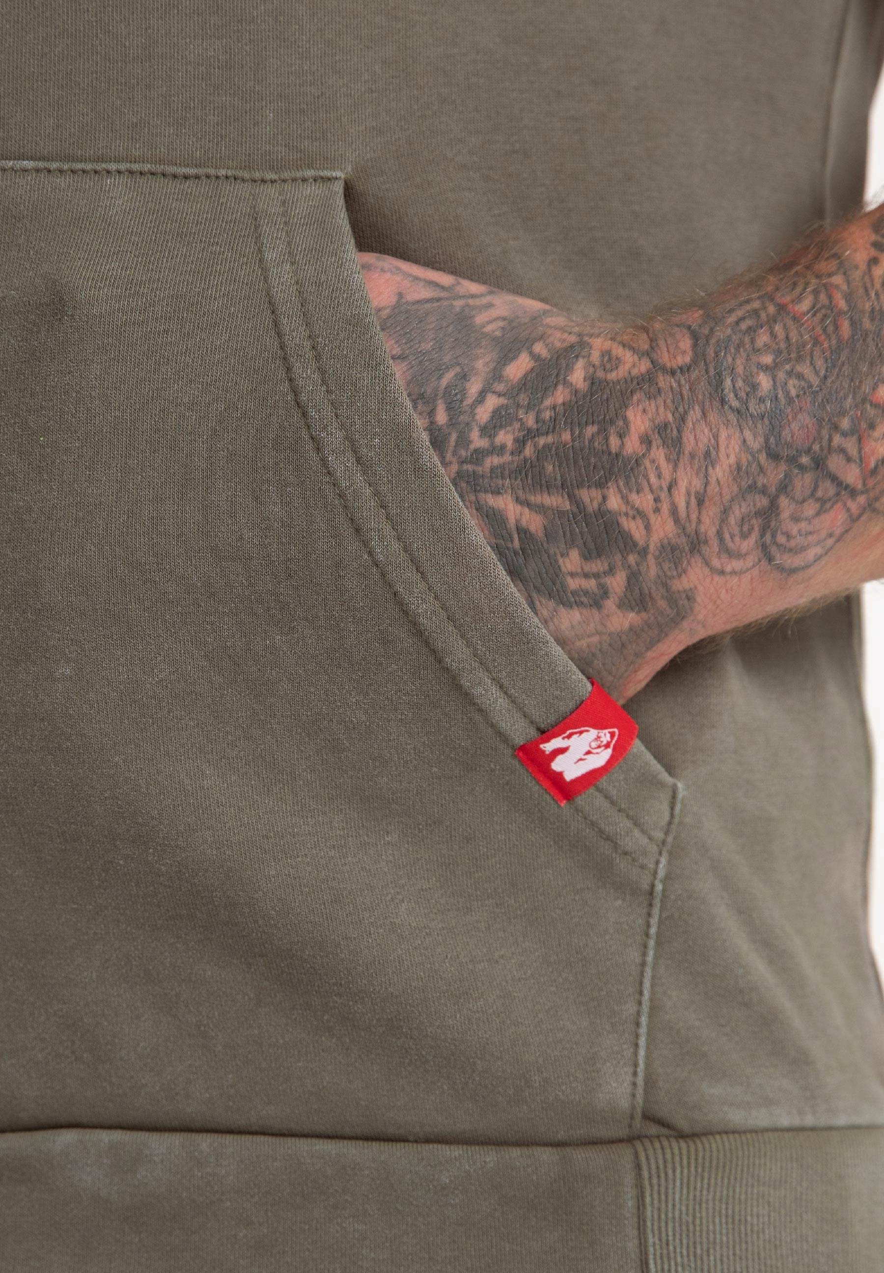 Gorilla Wear Silverdale Sleeveless Hoodie, army green