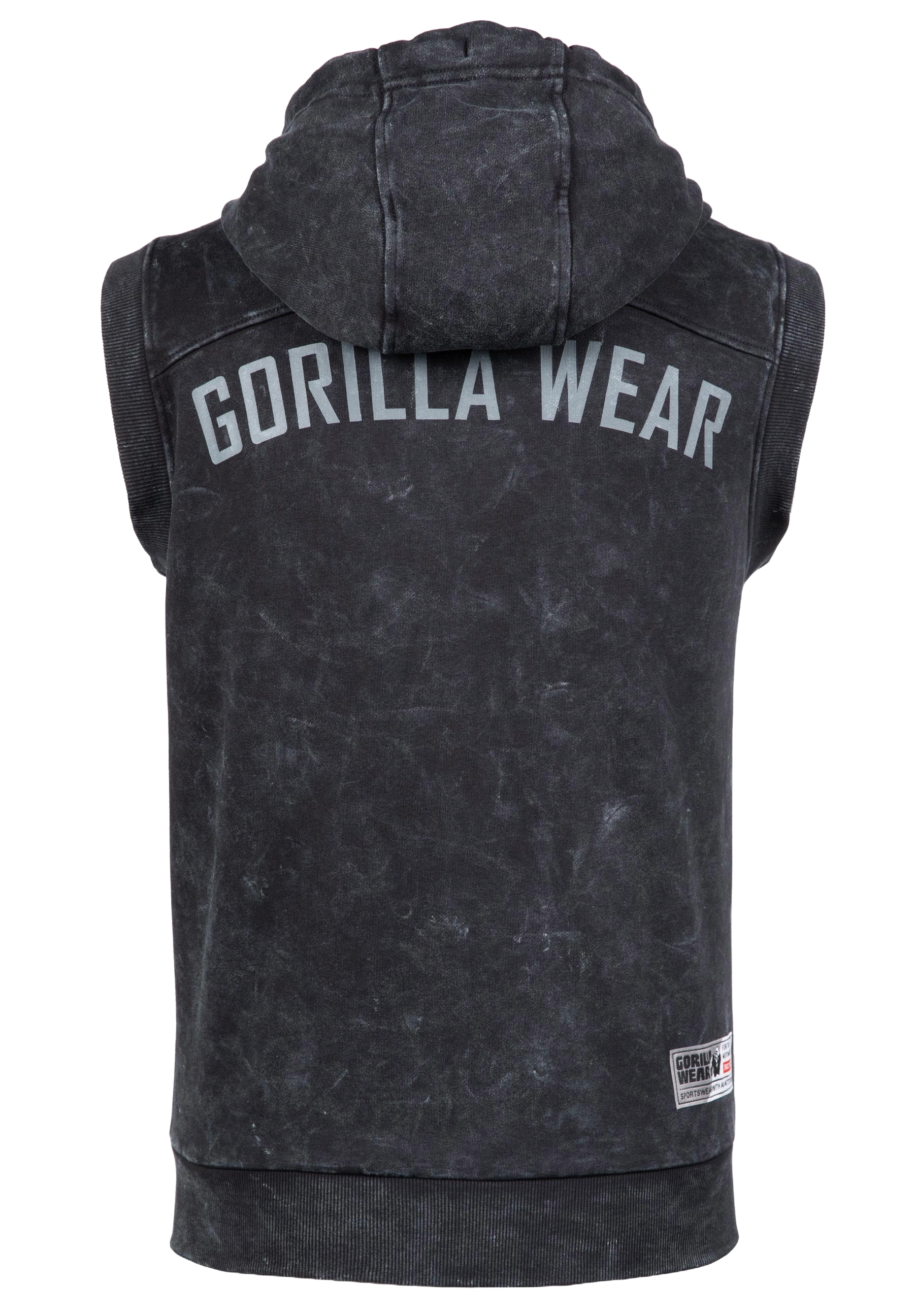 Gorilla Wear Silverdale Sleeveless Hoodie, black