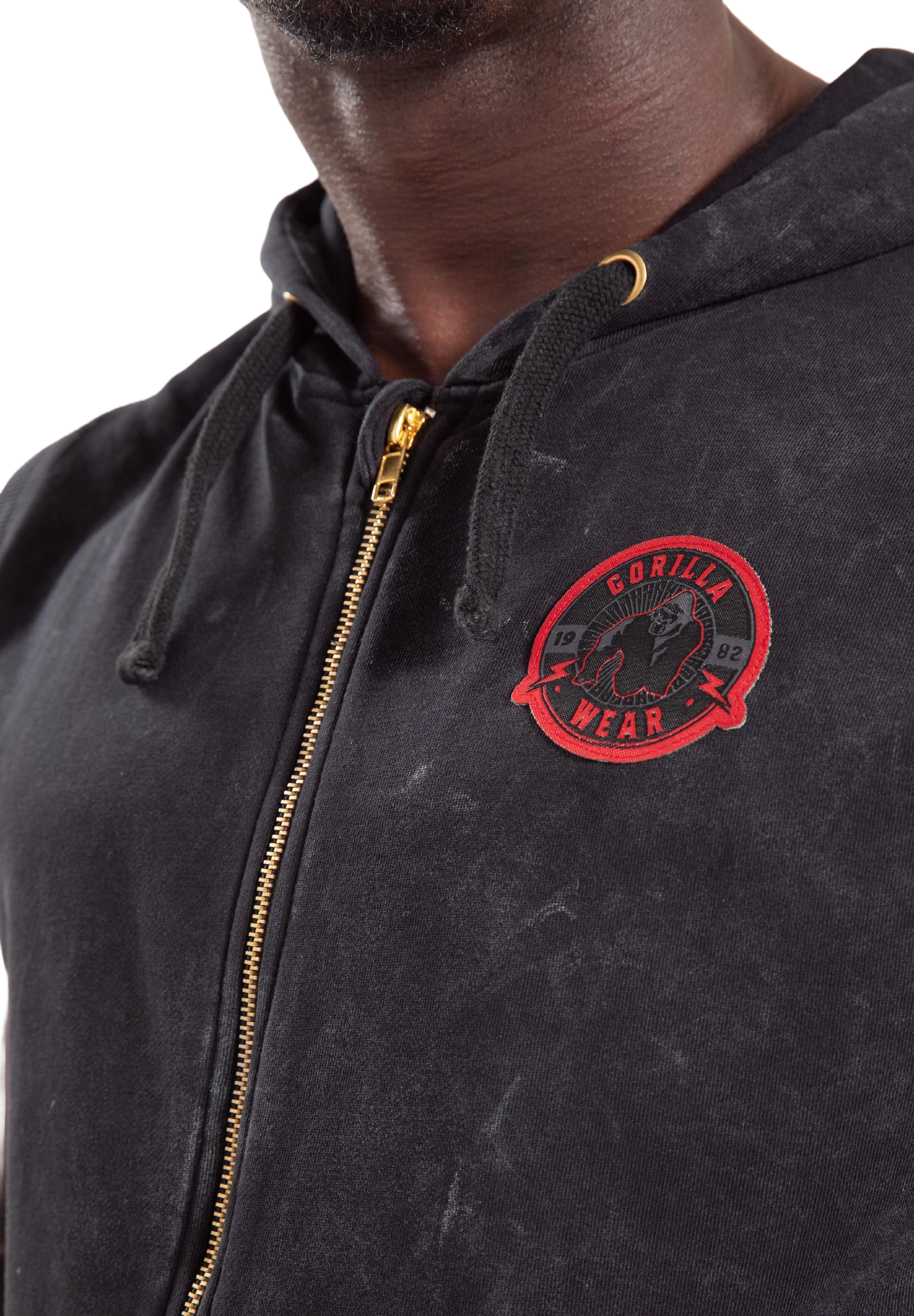Gorilla Wear Silverdale Sleeveless Hoodie, black