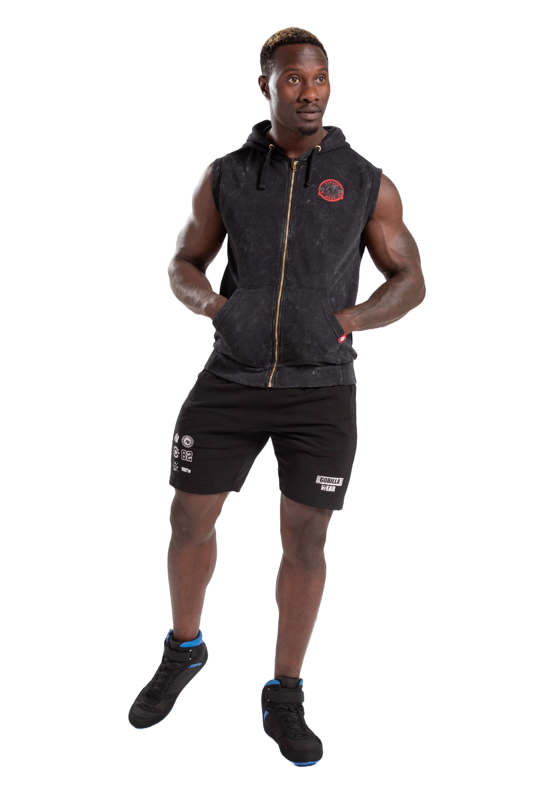Gorilla Wear Silverdale Sleeveless Hoodie, black