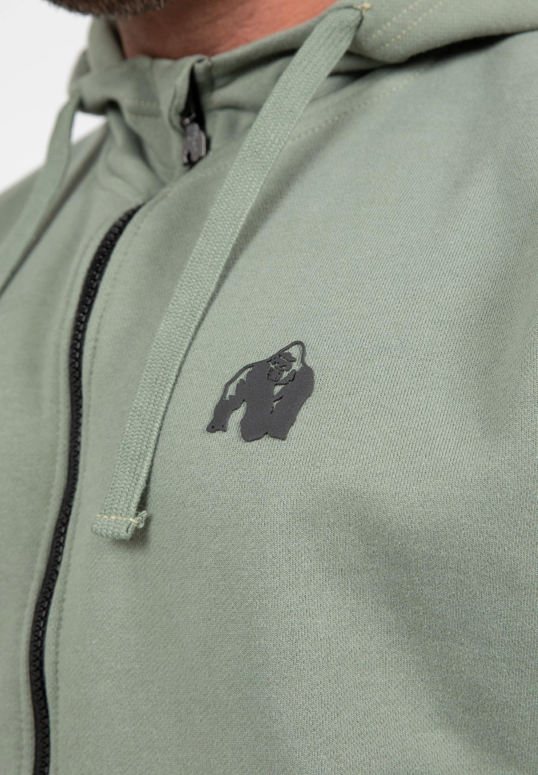 Gorilla Wear Leon Zipped Hoodie, green