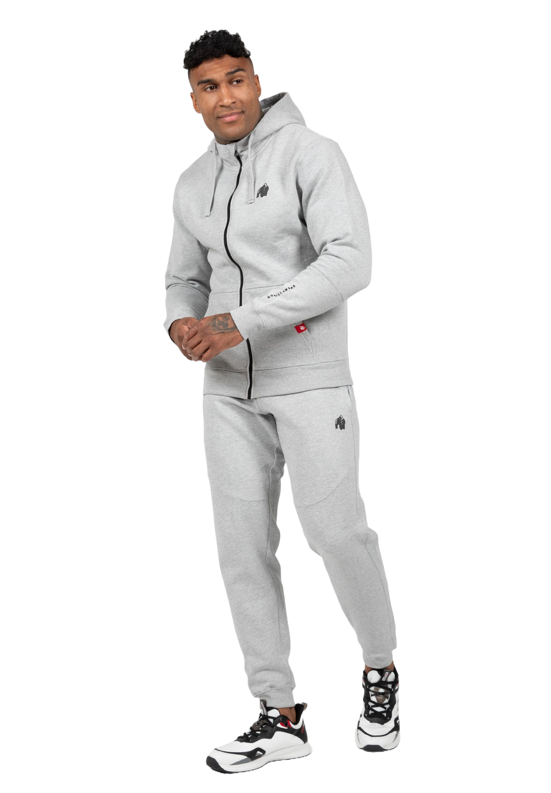 Gorilla Wear Leon Zipped Hoodie, grey