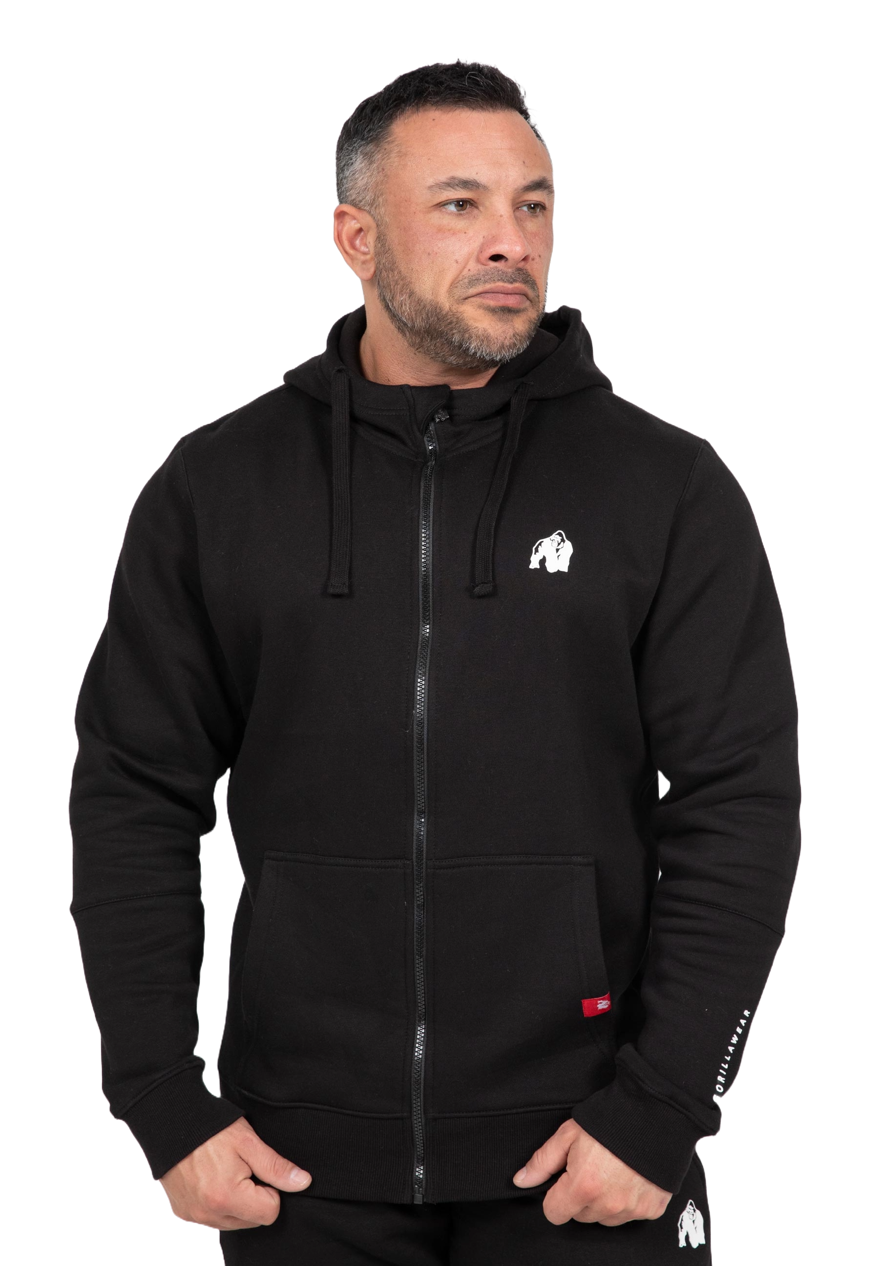 Gorilla Wear Leon Zipped Hoodie, black