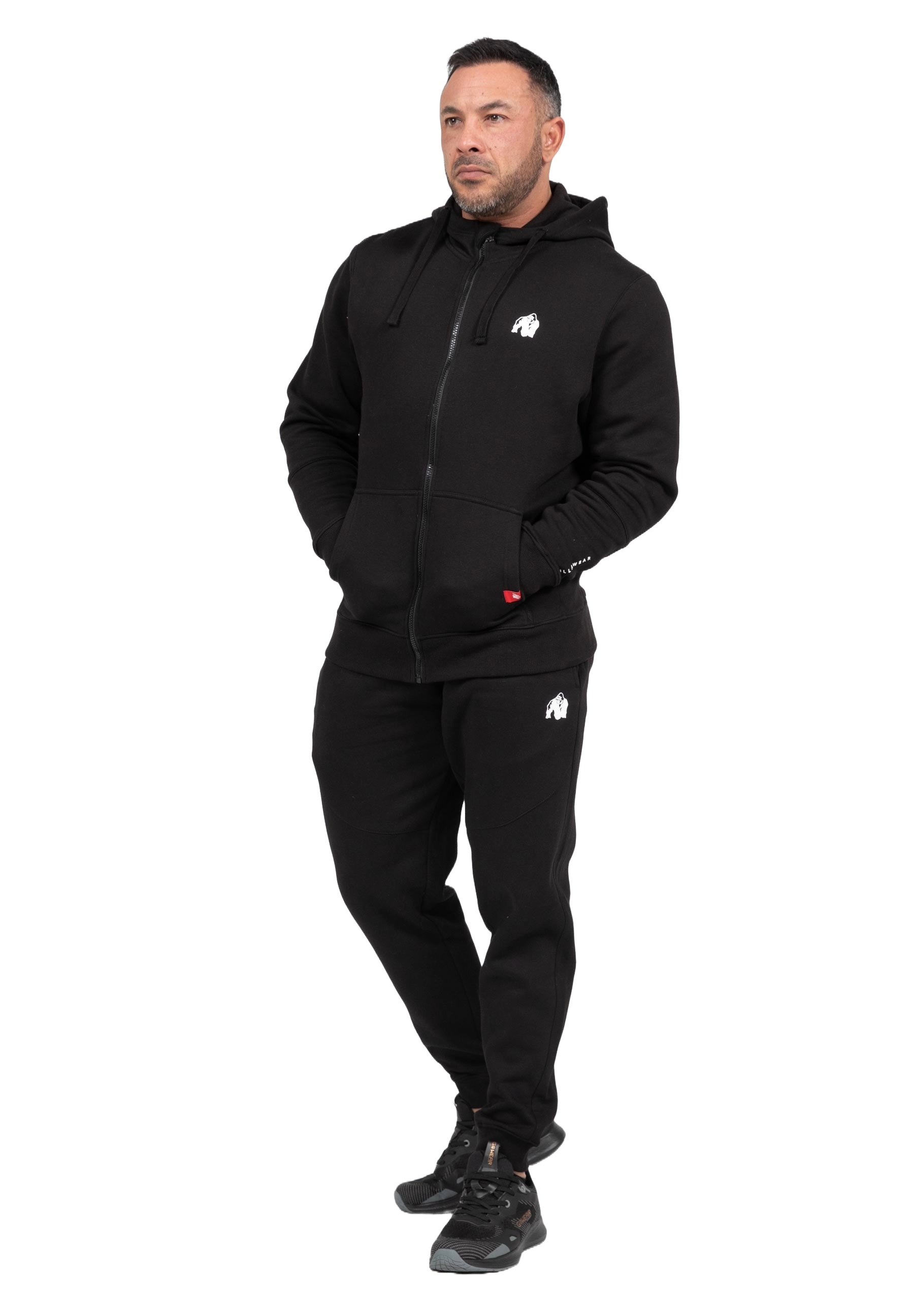 Gorilla Wear Leon Zipped Hoodie, black