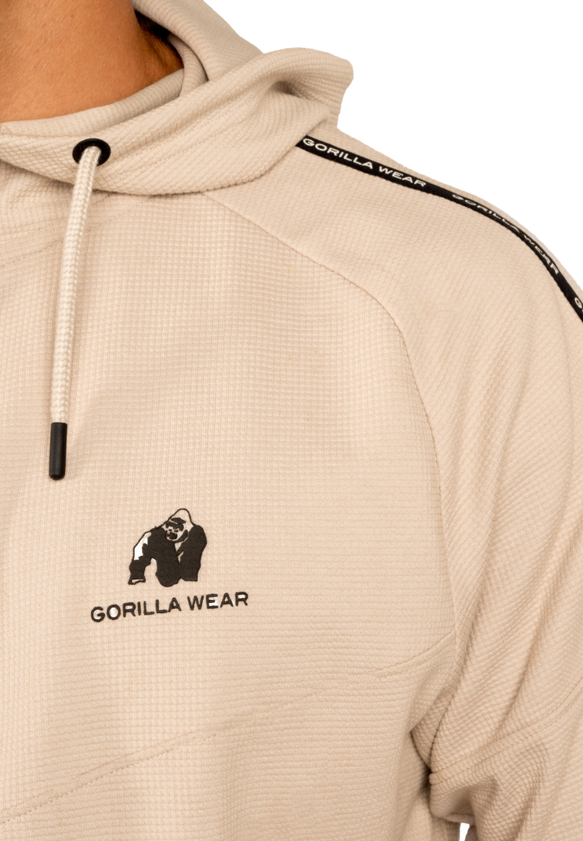 Gorilla Wear Harvey Hooded Track Jacket, beige