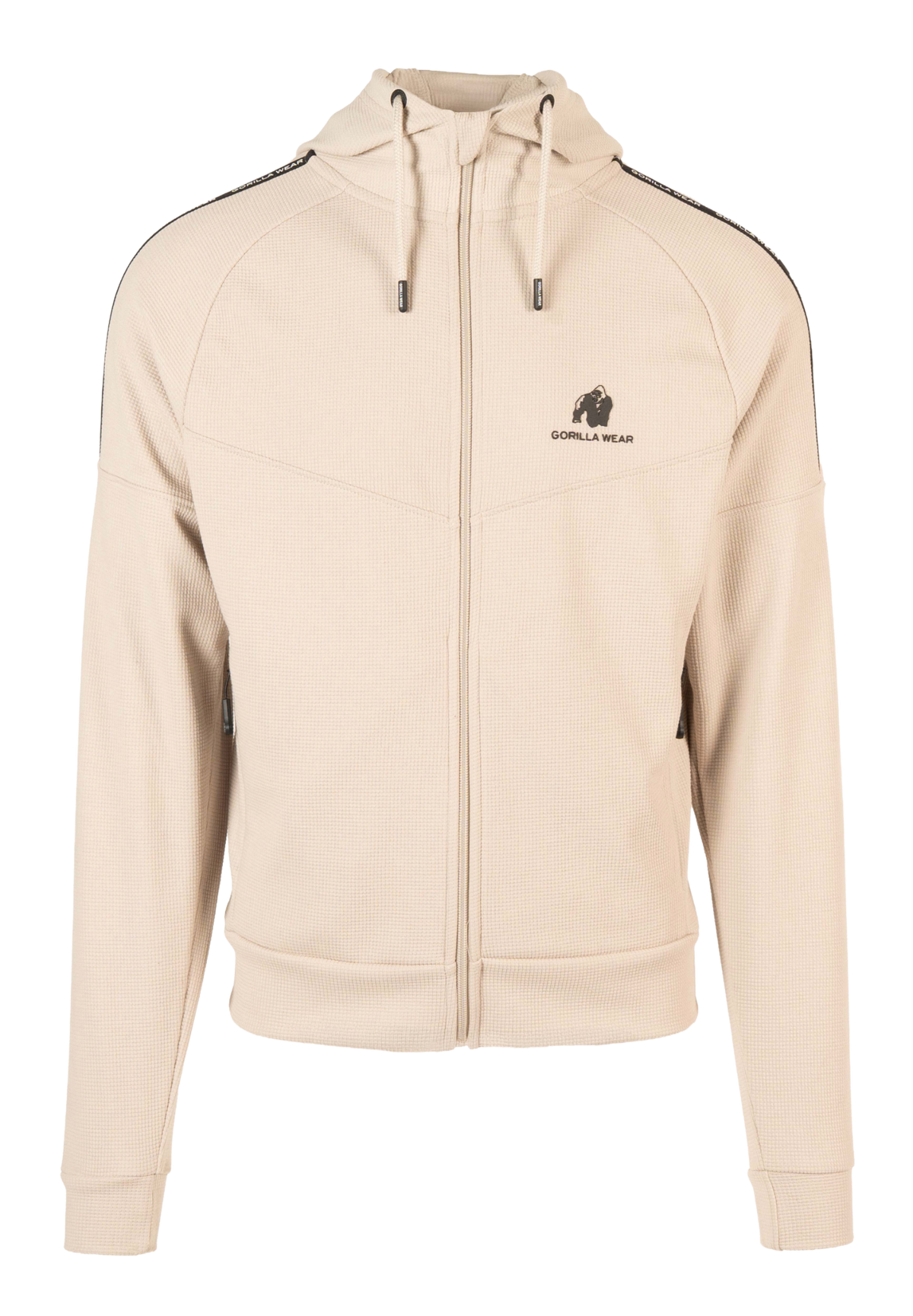 Gorilla Wear Harvey Hooded Track Jacket, beige