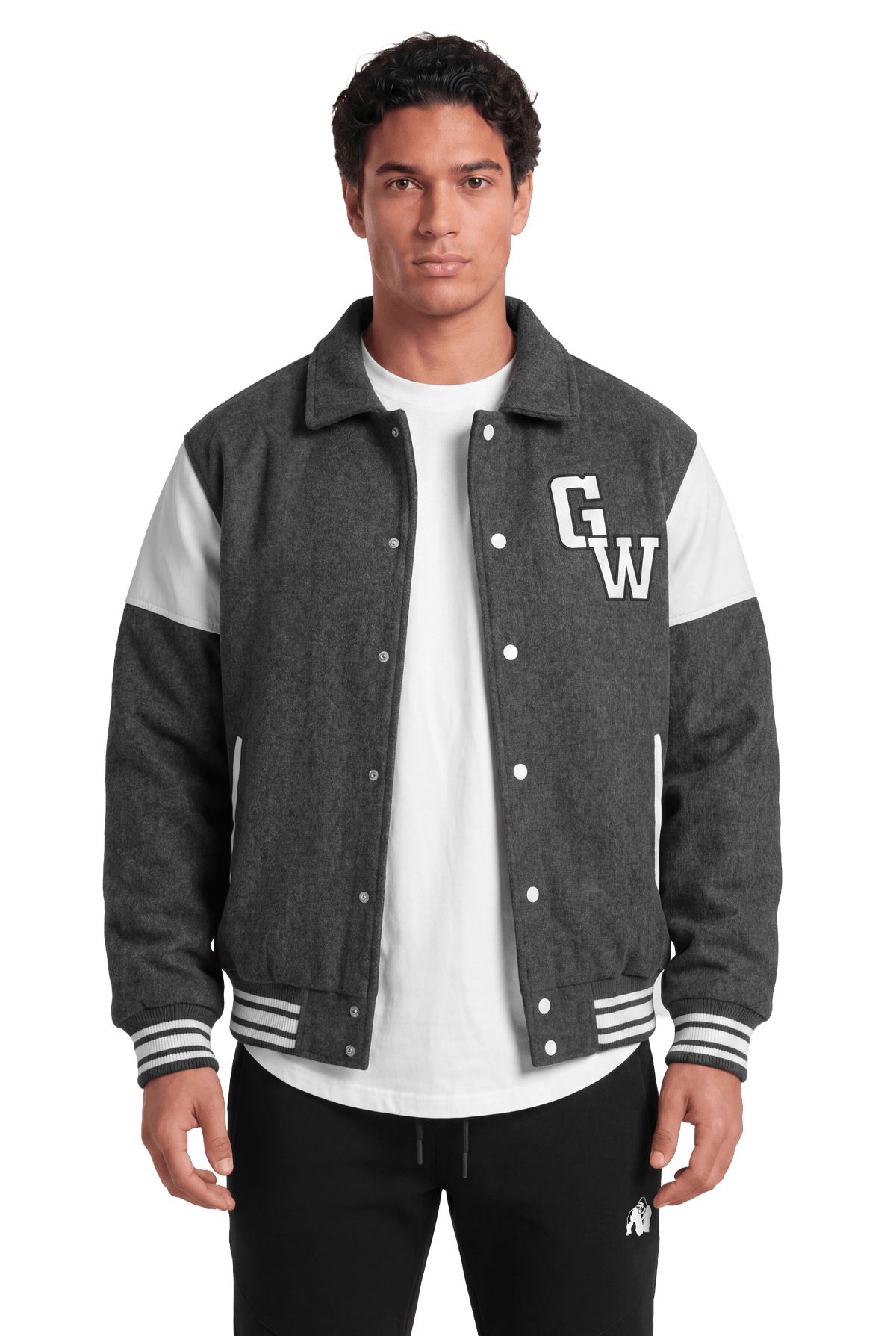 Gorilla Wear Stockholm Varsity Jacket, grey