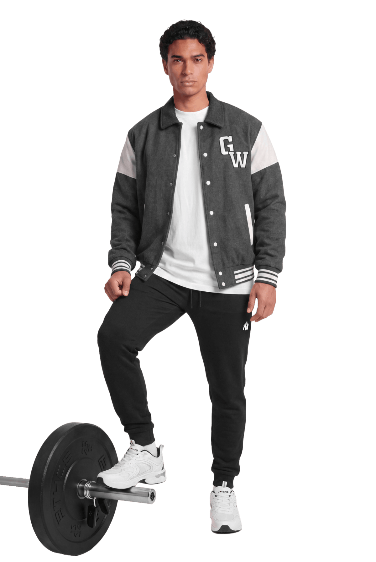 Gorilla Wear Stockholm Varsity Jacket, grey