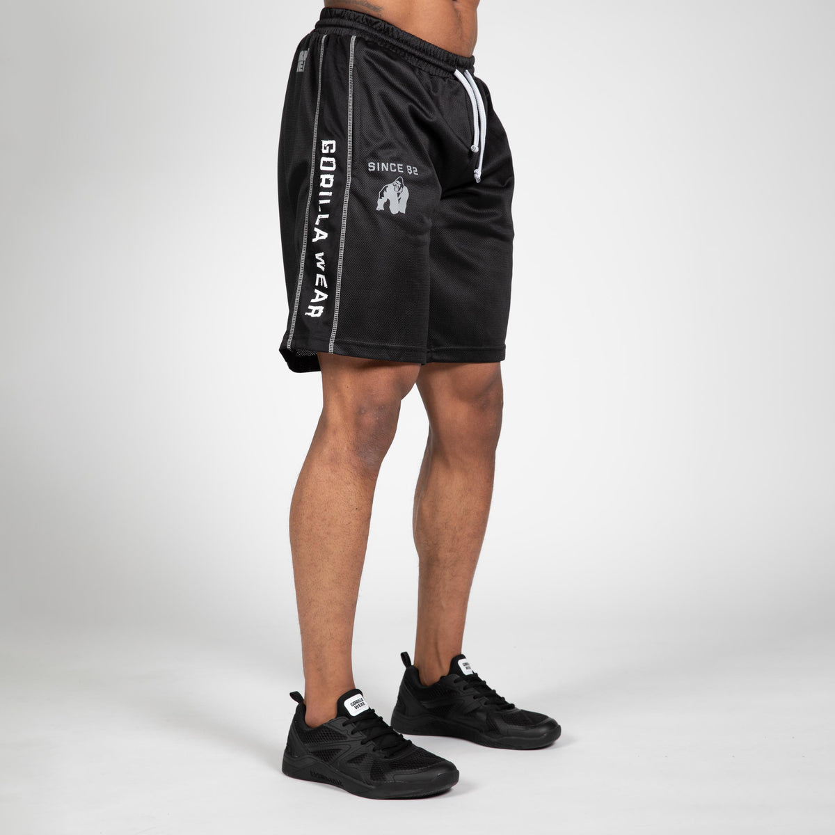 Gorilla Wear Functional Mesh Shorts, black/white