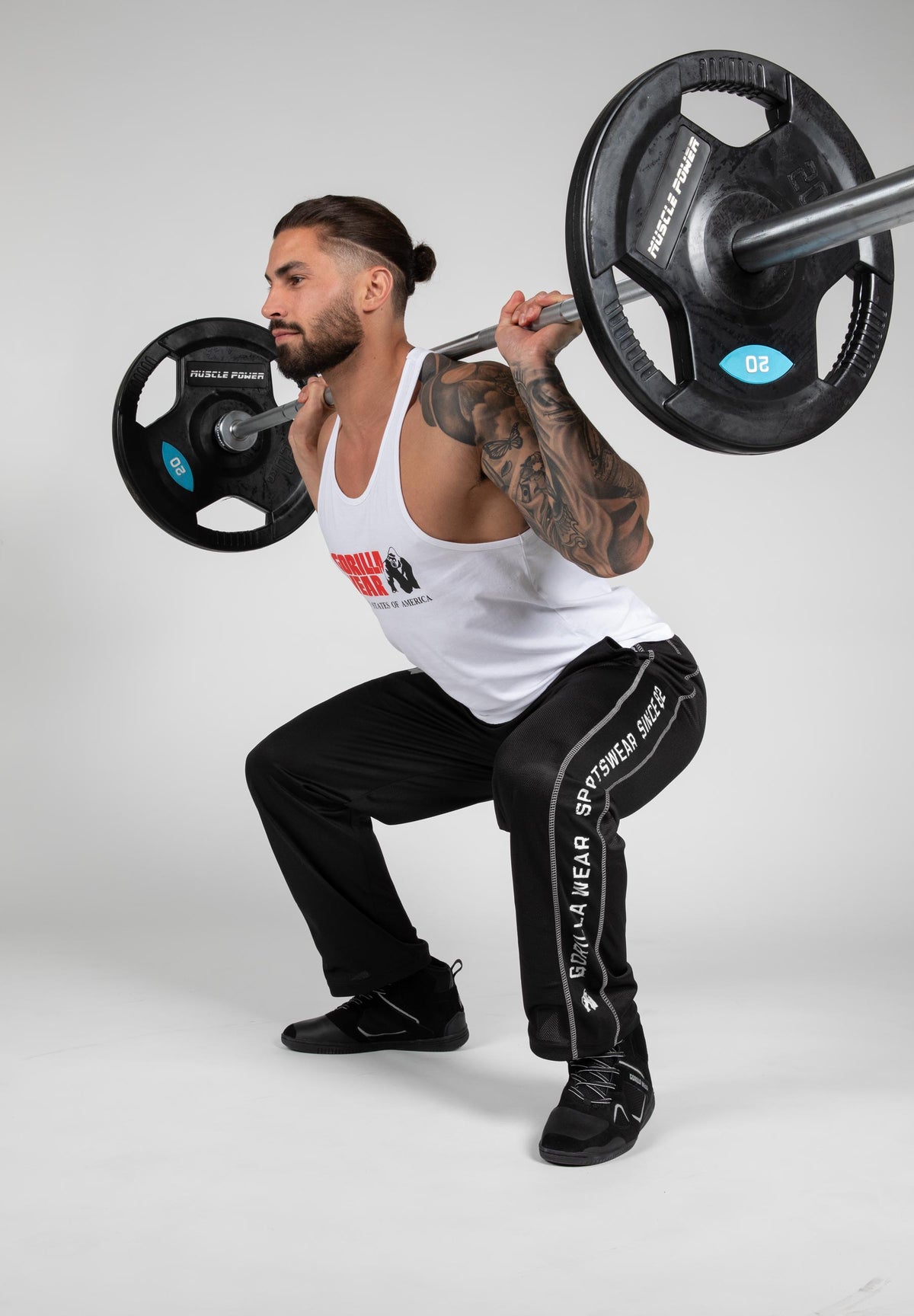 Gorilla Wear Functional Mesh Pants, black/white