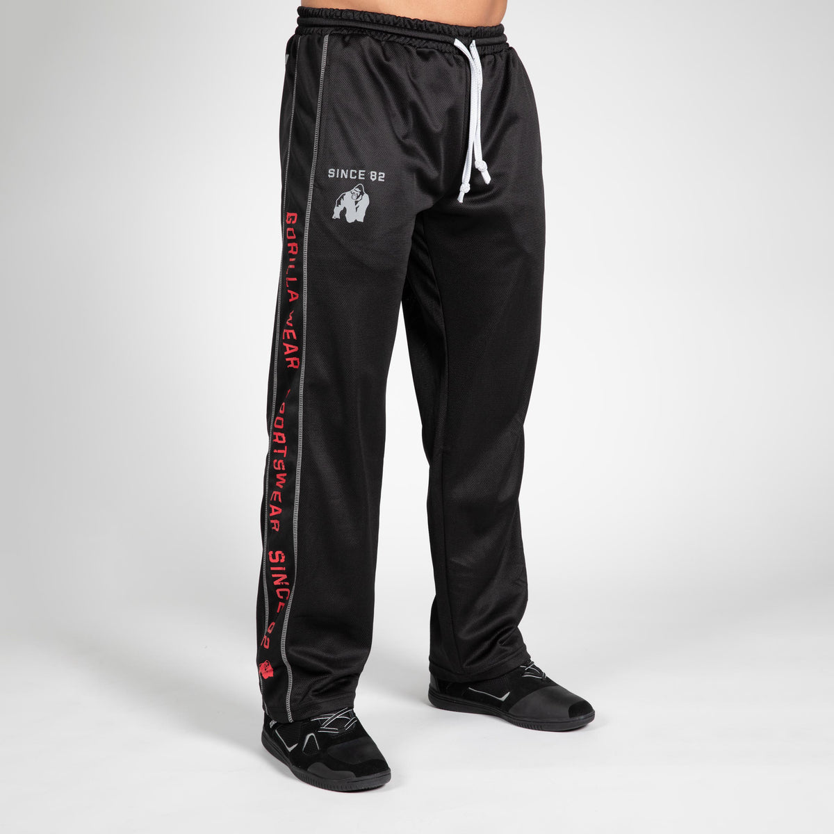 Gorilla Wear Functional Mesh Pants, black/red