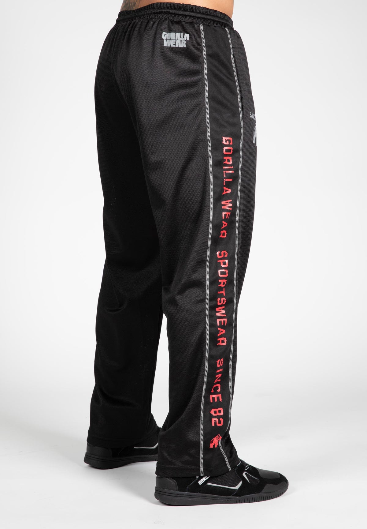 Gorilla Wear Functional Mesh Pants, black/red