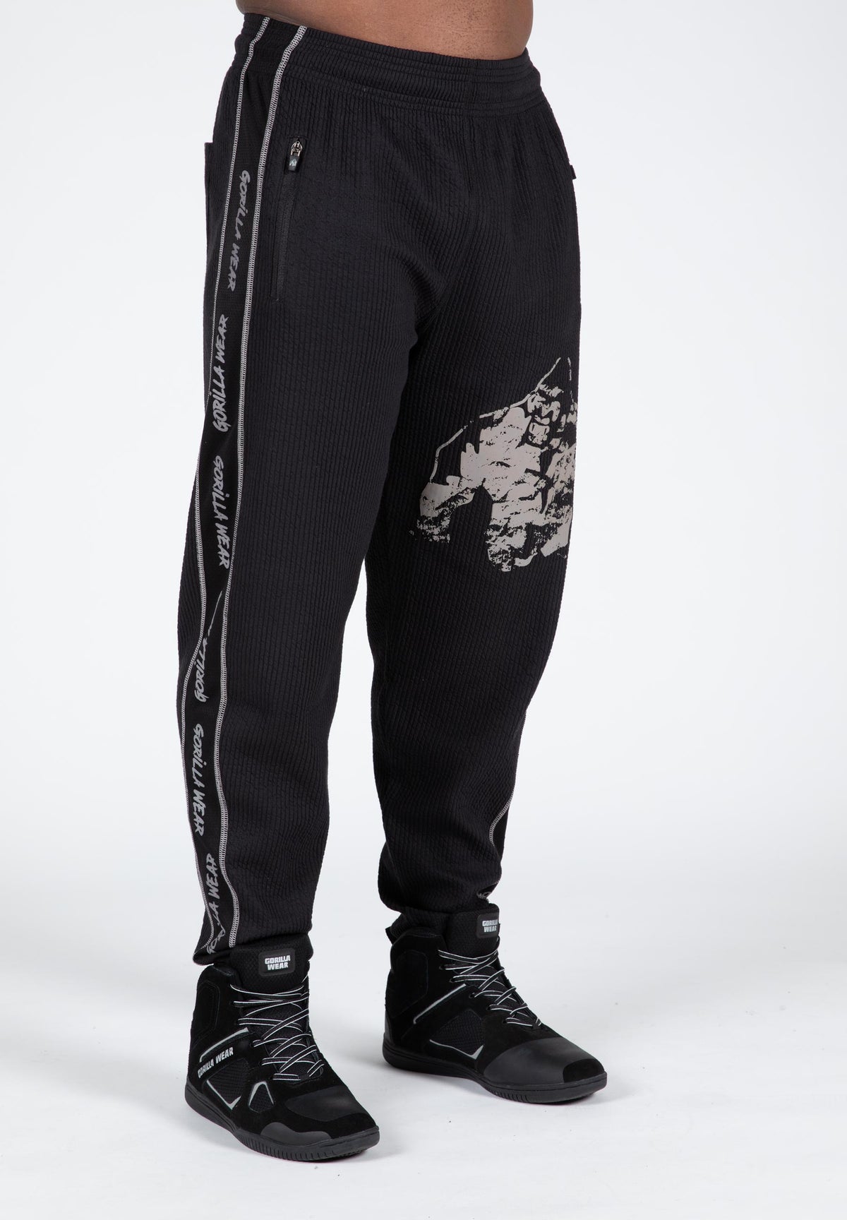 Gorilla Wear Buffalo Old School Workout Pants, black/grey