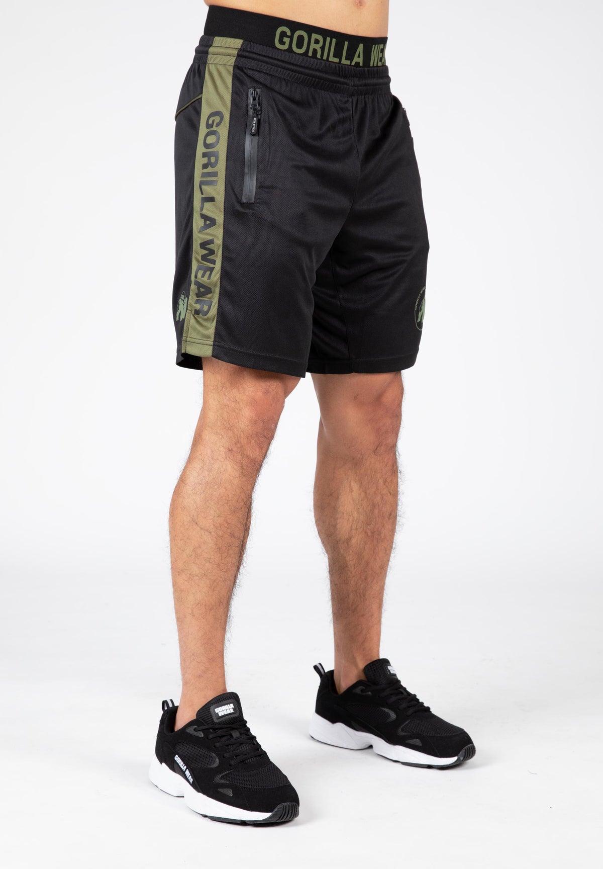 Gorilla Wear Atlanta Shorts, black/green