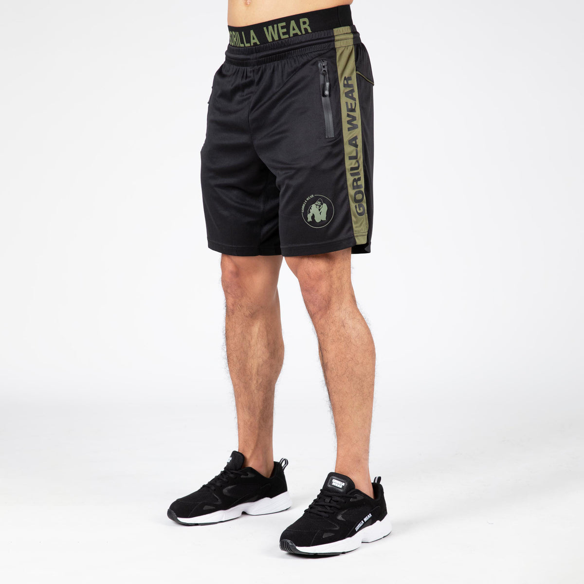 Gorilla Wear Atlanta Shorts, black/green
