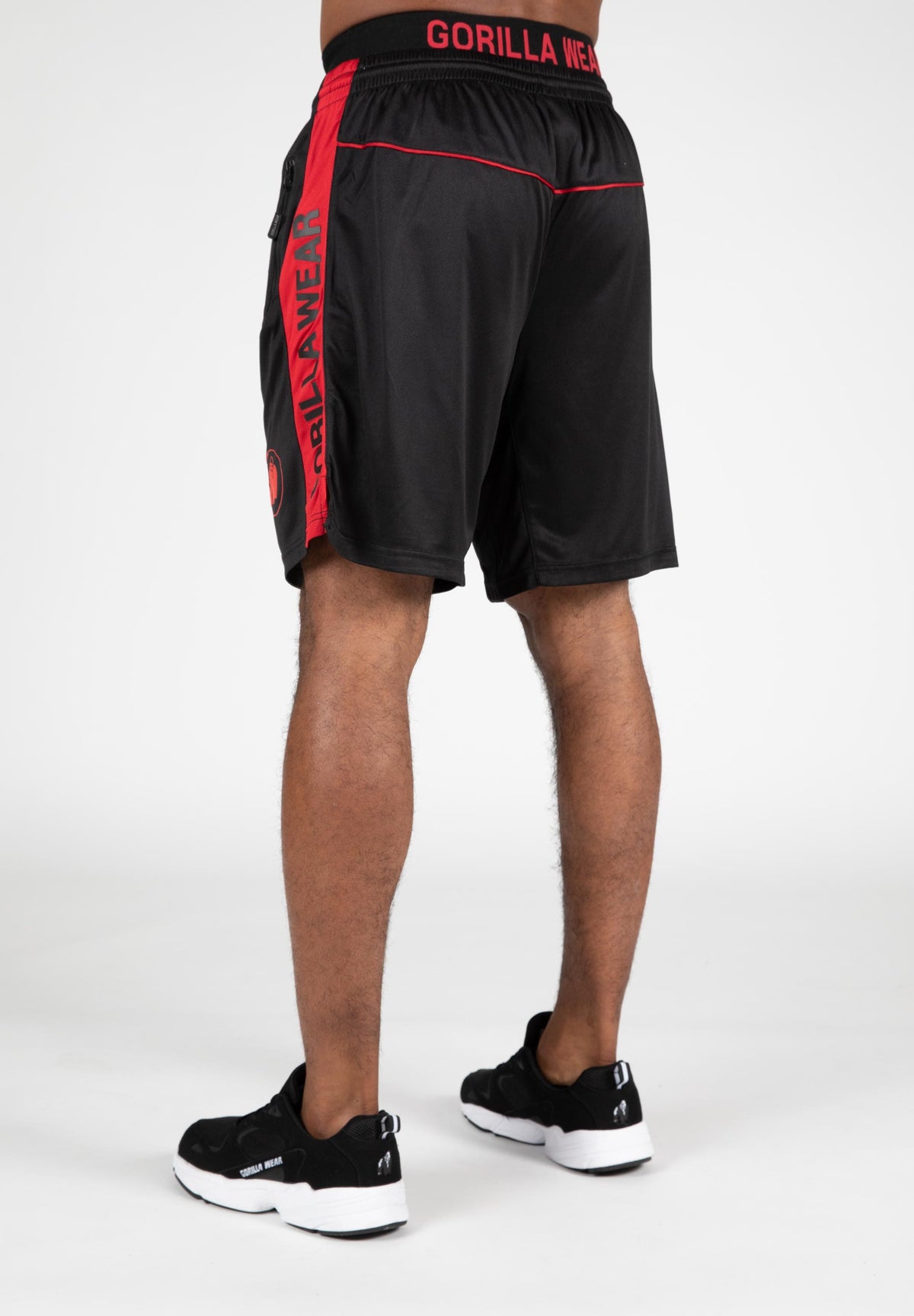 Gorilla Wear Atlanta Shorts, black/red