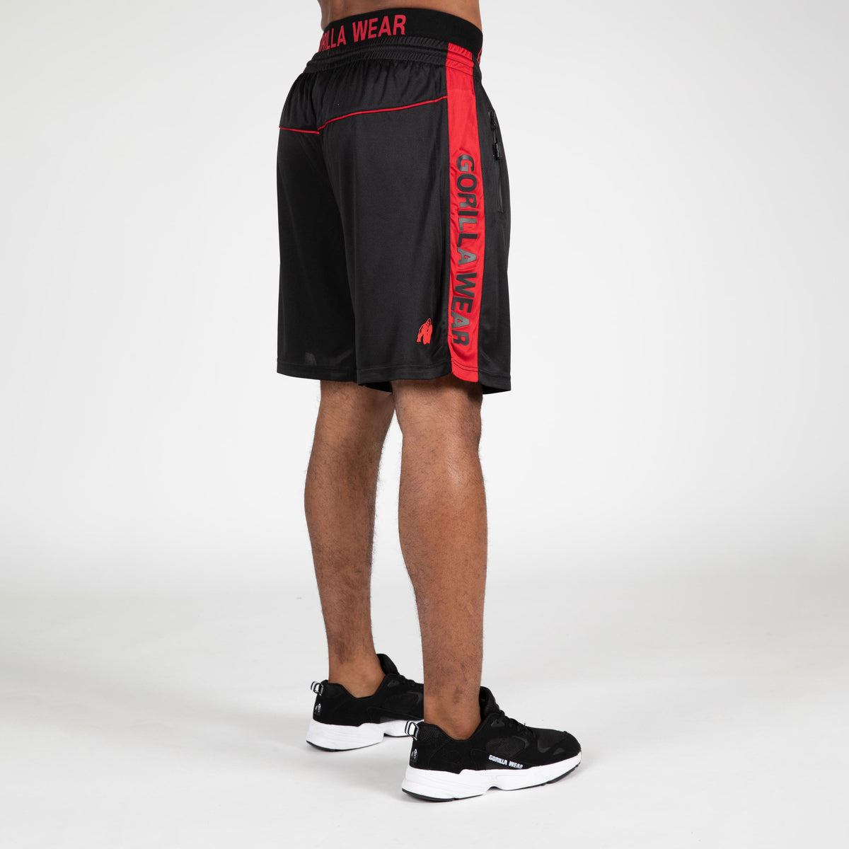 Gorilla Wear Atlanta Shorts, black/red